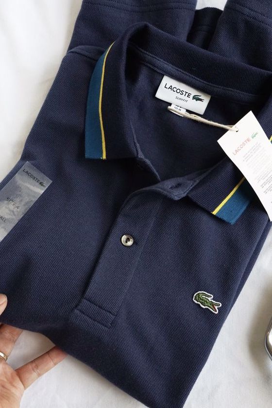 Áo polo nam LCSTE phối viền 32-Xanh navy