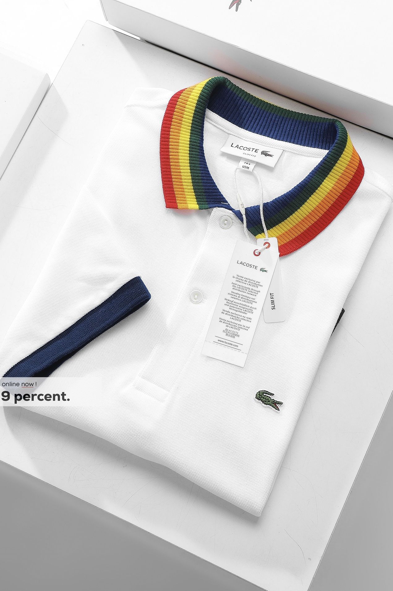 Áo polo nam LCSTE phối viền 75-Trắng-XXL