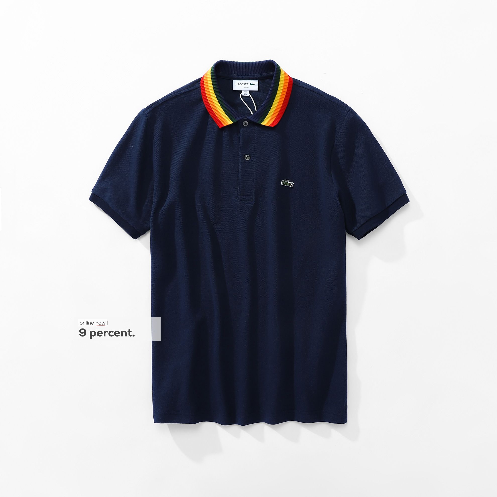 Áo polo nam LCSTE phối viền 75-Xanh navy