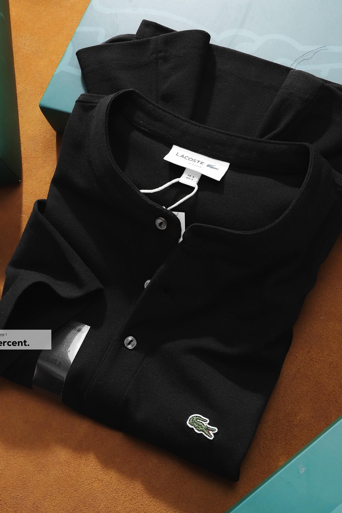 Áo polo nam LCSTE phối viền 81-Đen-XL