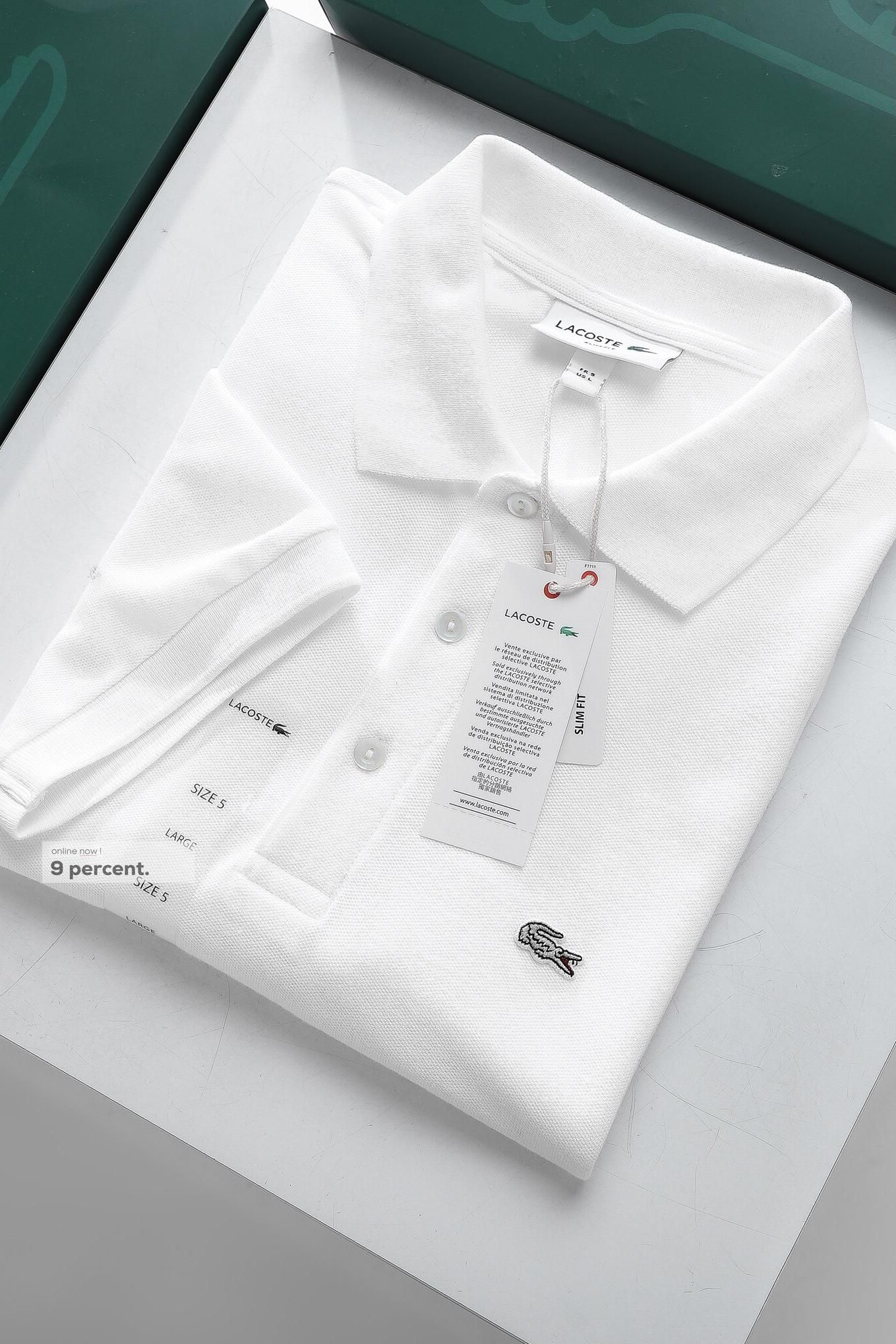 Áo polo nam LCSTE phối trơn CÁ XÁM 3 KHUY-Trắng-XL