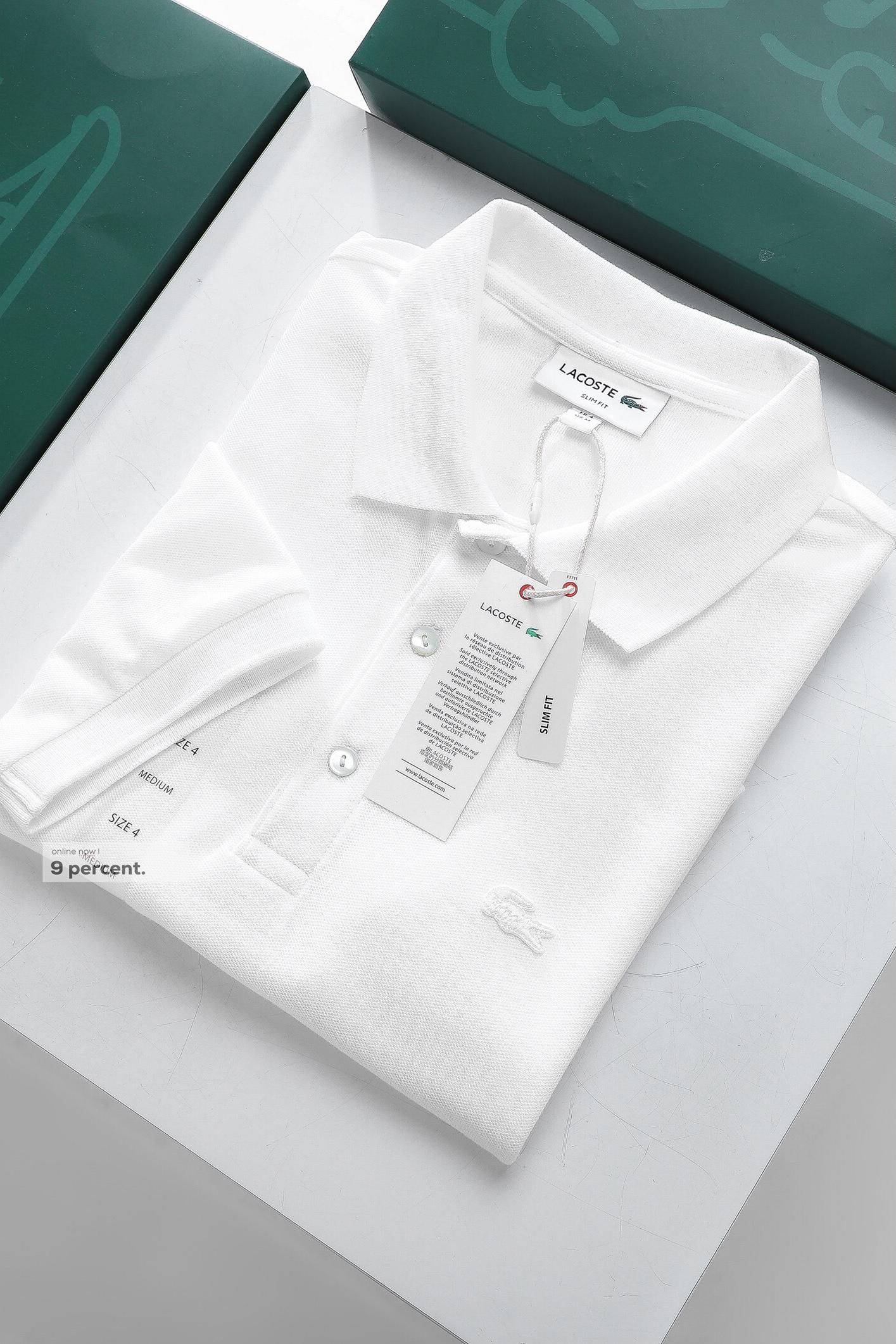 Áo polo nam LCSTE phối trơn CÁ TRẮNG 3 KHUY-Trắng-XL