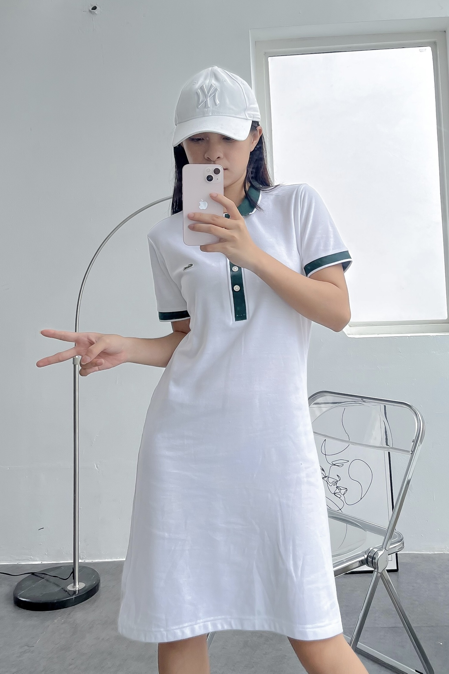 Váy polo nữ LCSTE phối viền 73-Trắng-XXL