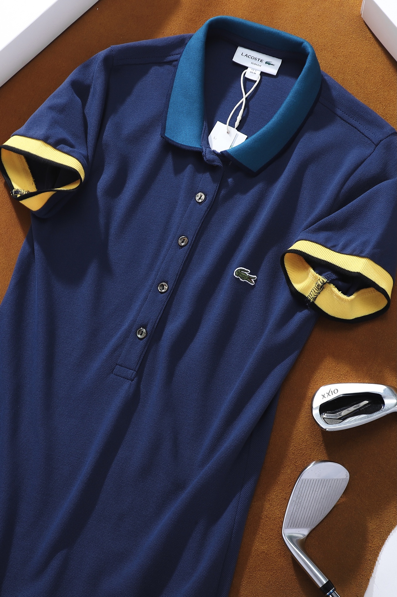 Váy polo nữ LCSTE phối viền 57-Xanh navy-L