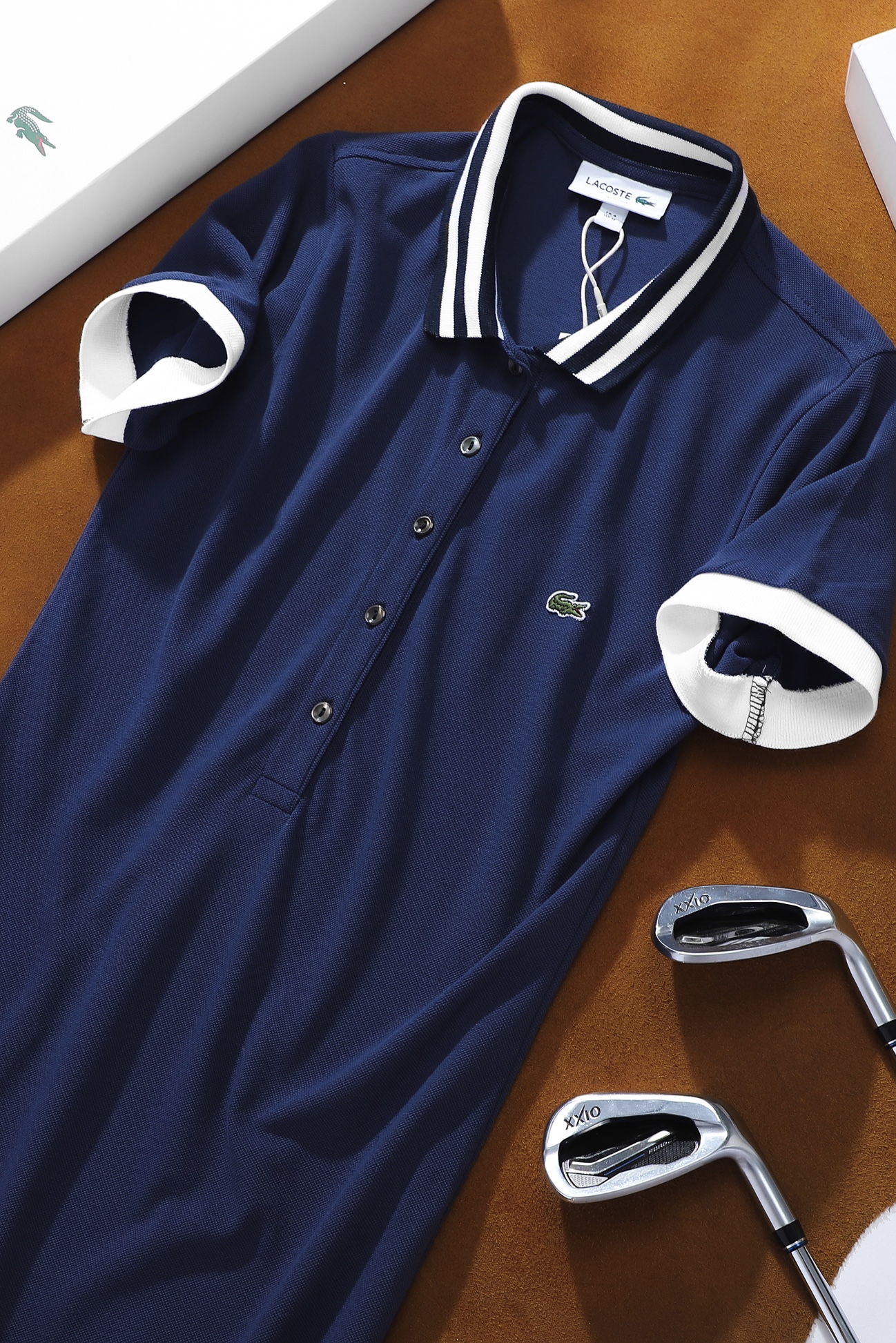 Váy polo nữ LCSTE phối viền 48-Xanh navy