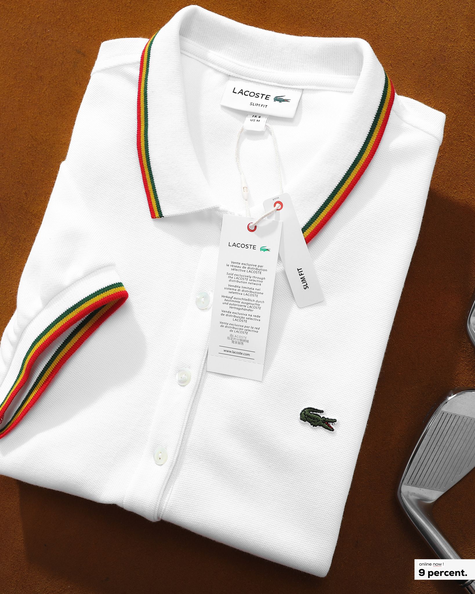 Váy polo nữ LCSTE phối viền 20-Trắng