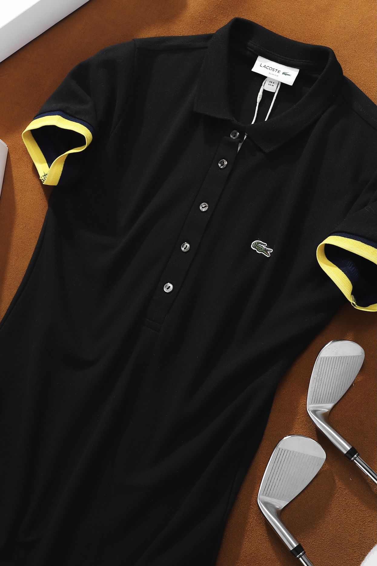 Đầm polo nữ LCSTE phối viền 13-Đen-XXL/44