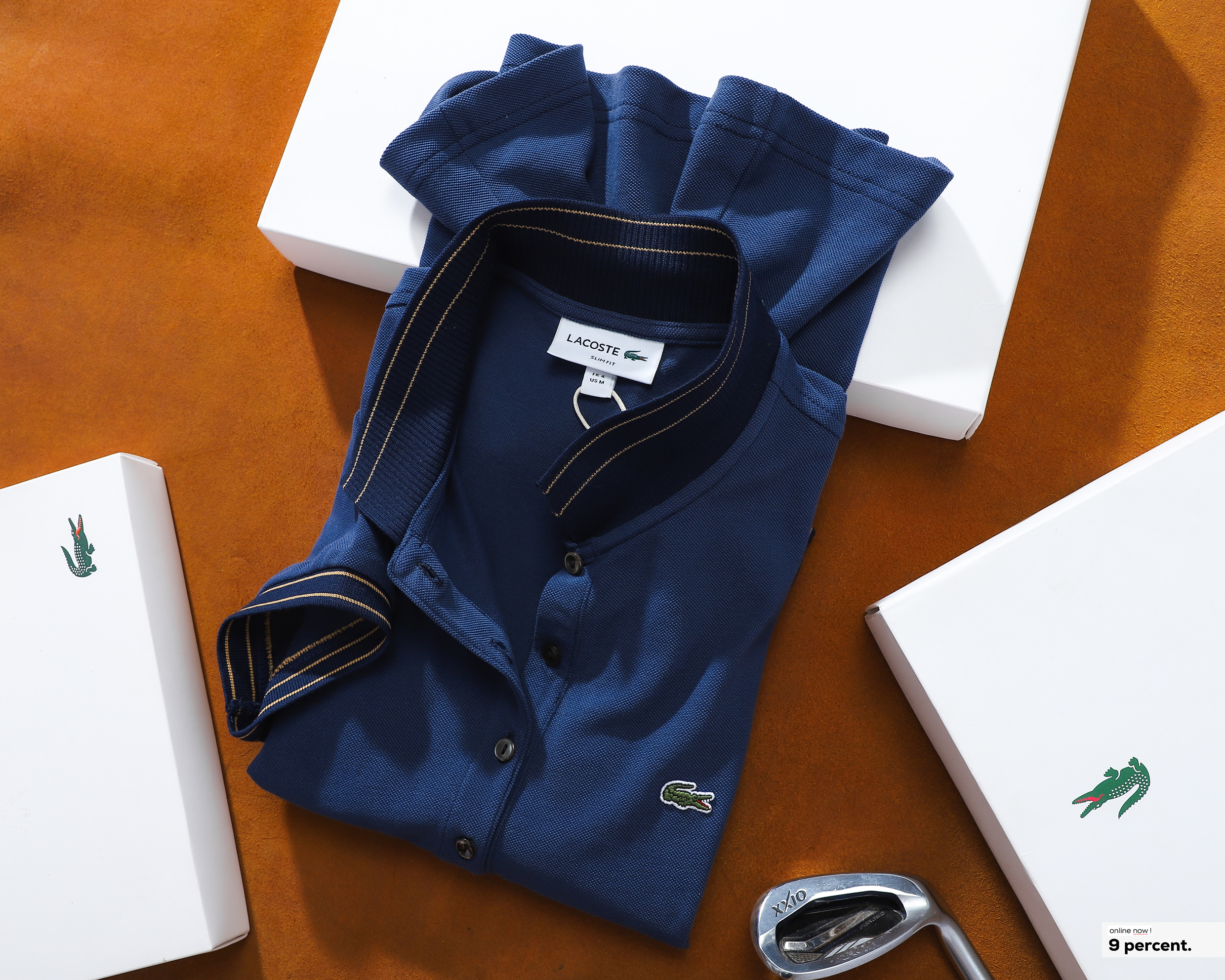 Đầm polo nữ LCSTE phối viền 77-Xanh navy