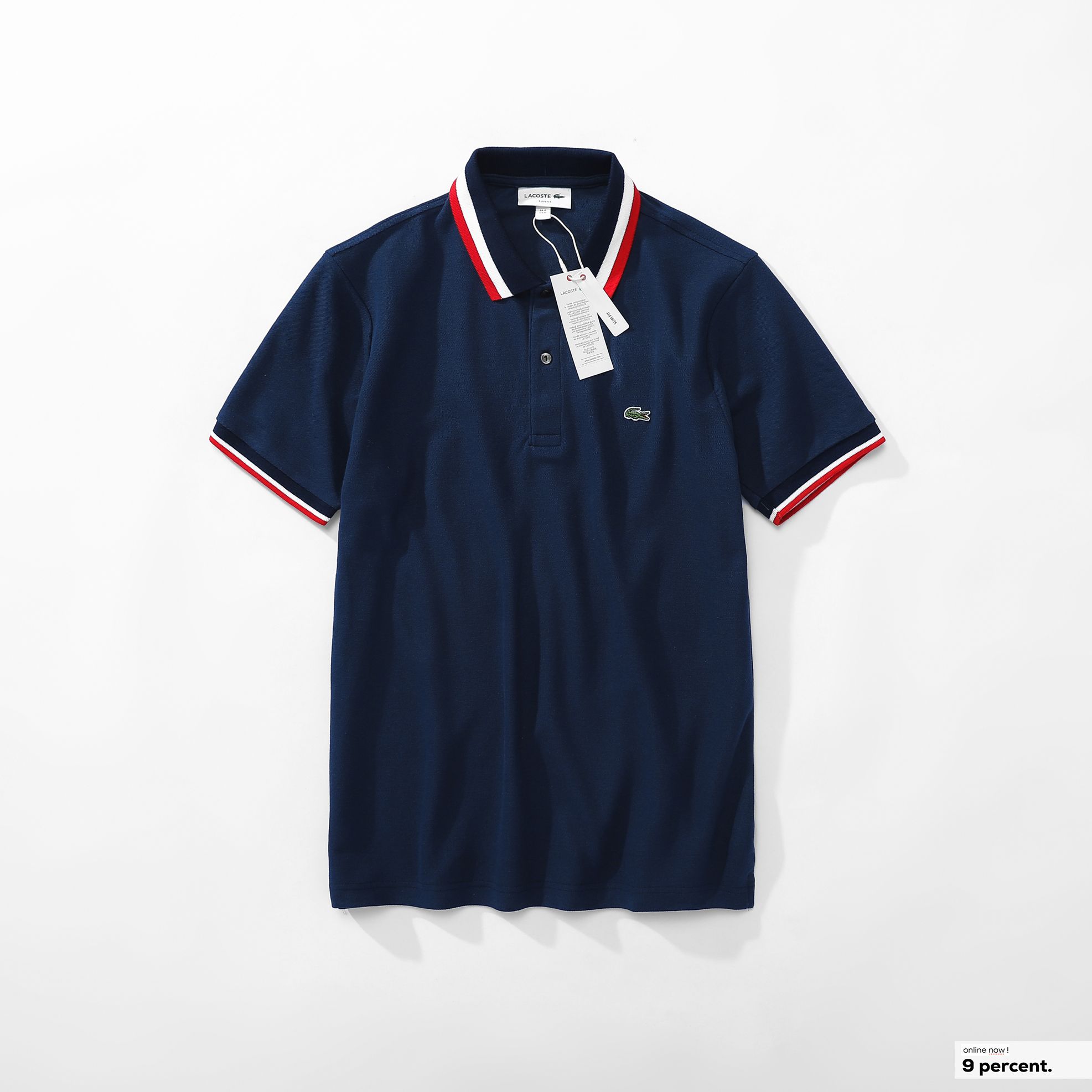 Áo polo nam LCSTE phối viền 85-Xanh navy