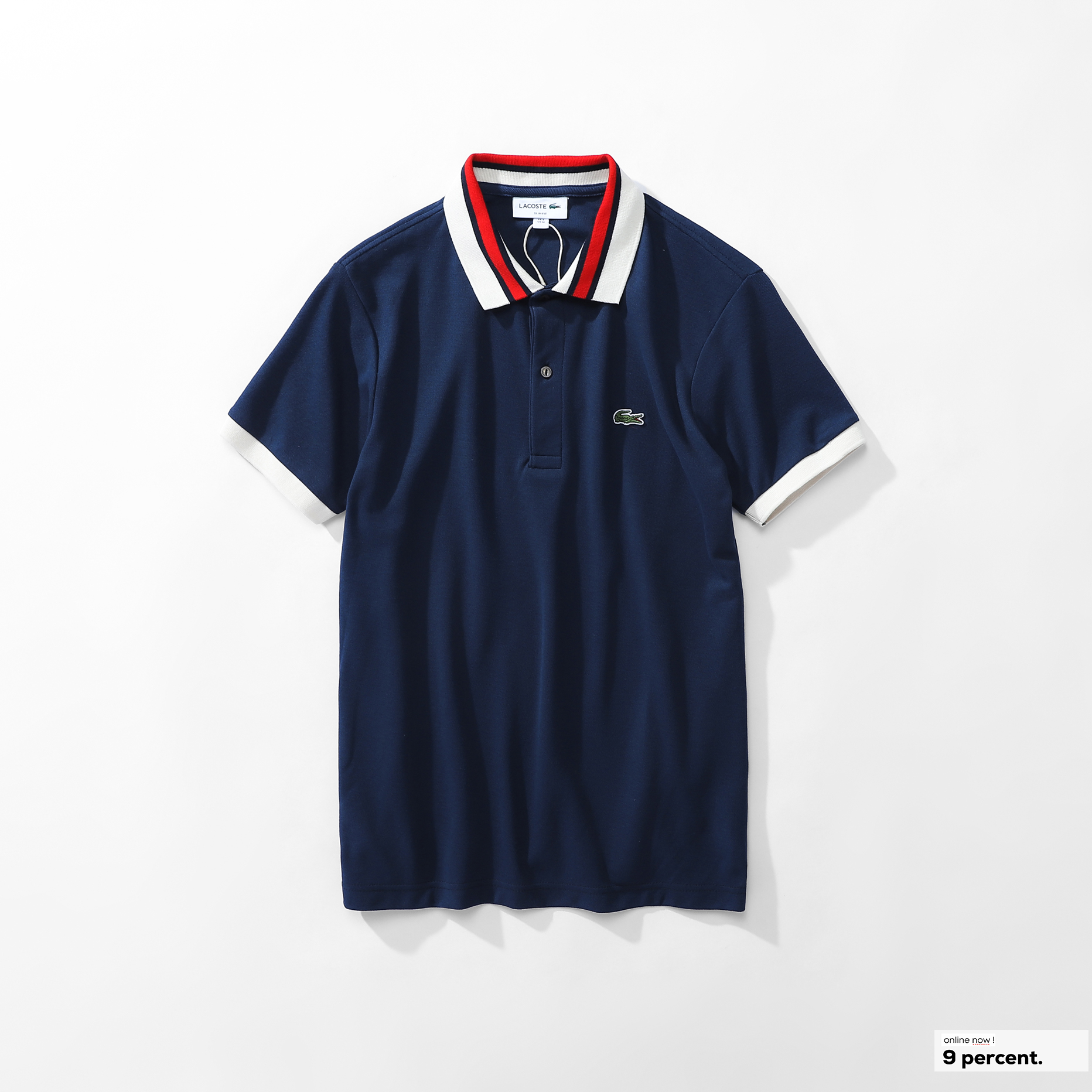 Áo polo nam LCSTE phối viền 95-Xanh navy