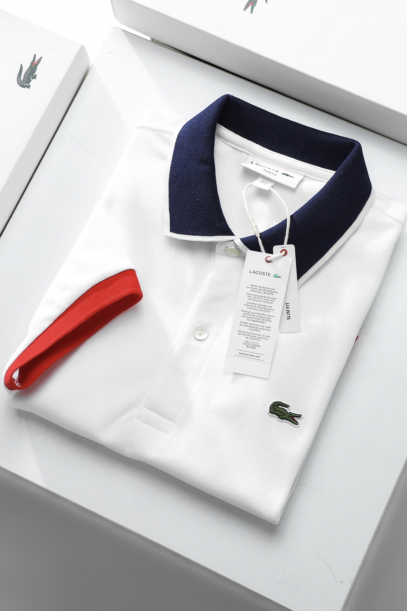 Áo polo nam LCSTE phối viền 97-Trắng-XXL