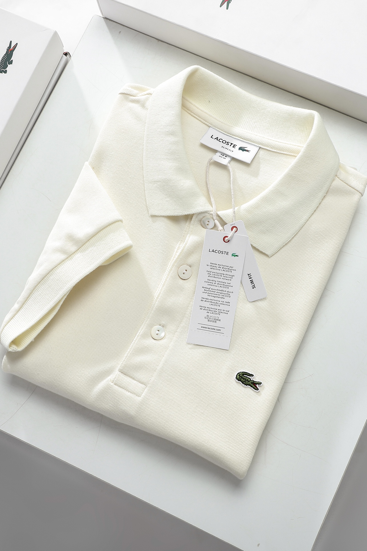 Áo polo nam LCSTE phối trơn CÁ XANH 3 KHUY-Vàng nhạt-XXL