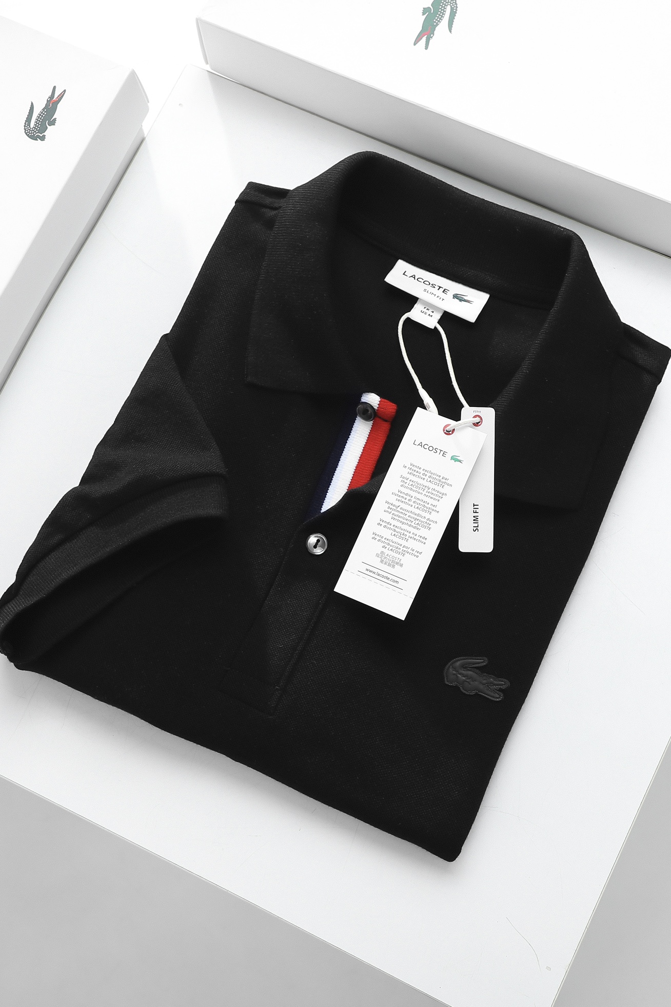 Áo polo nam LCSTE phối viền 96-Đen-XL