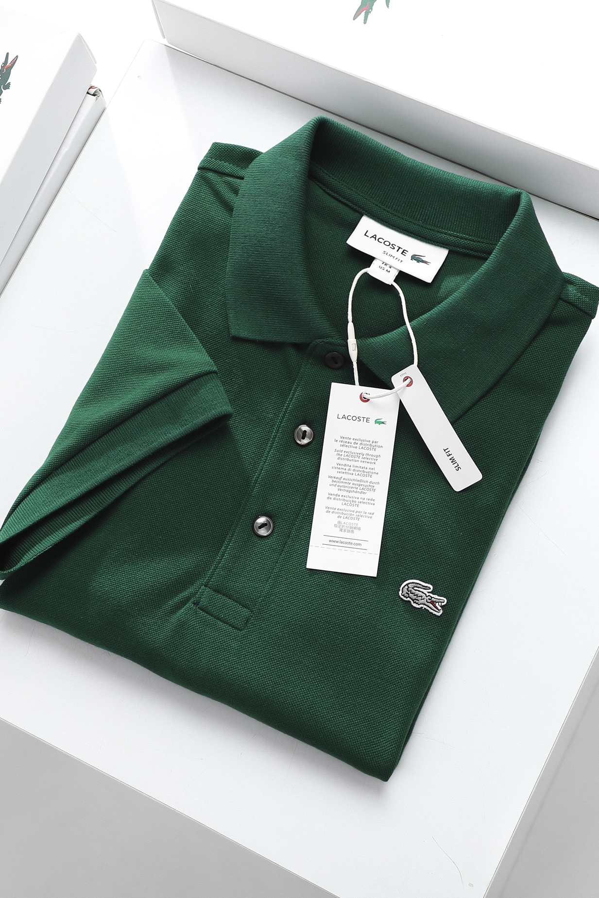 Áo polo nam LCSTE phối trơn CÁ XÁM 3 KHUY-Rêu-XL