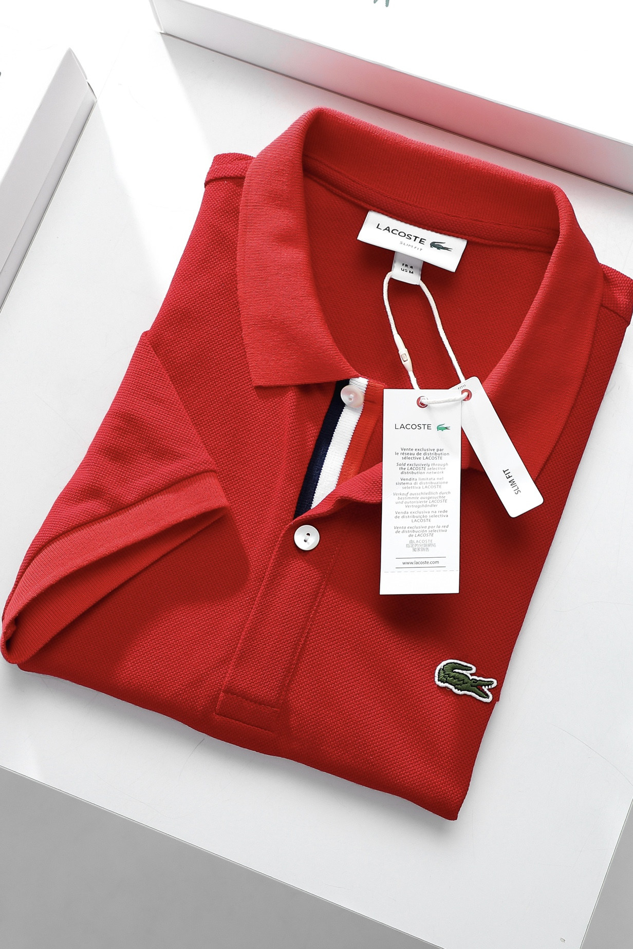 Áo polo nam LCSTE phối viền 96-Đỏ-XXL