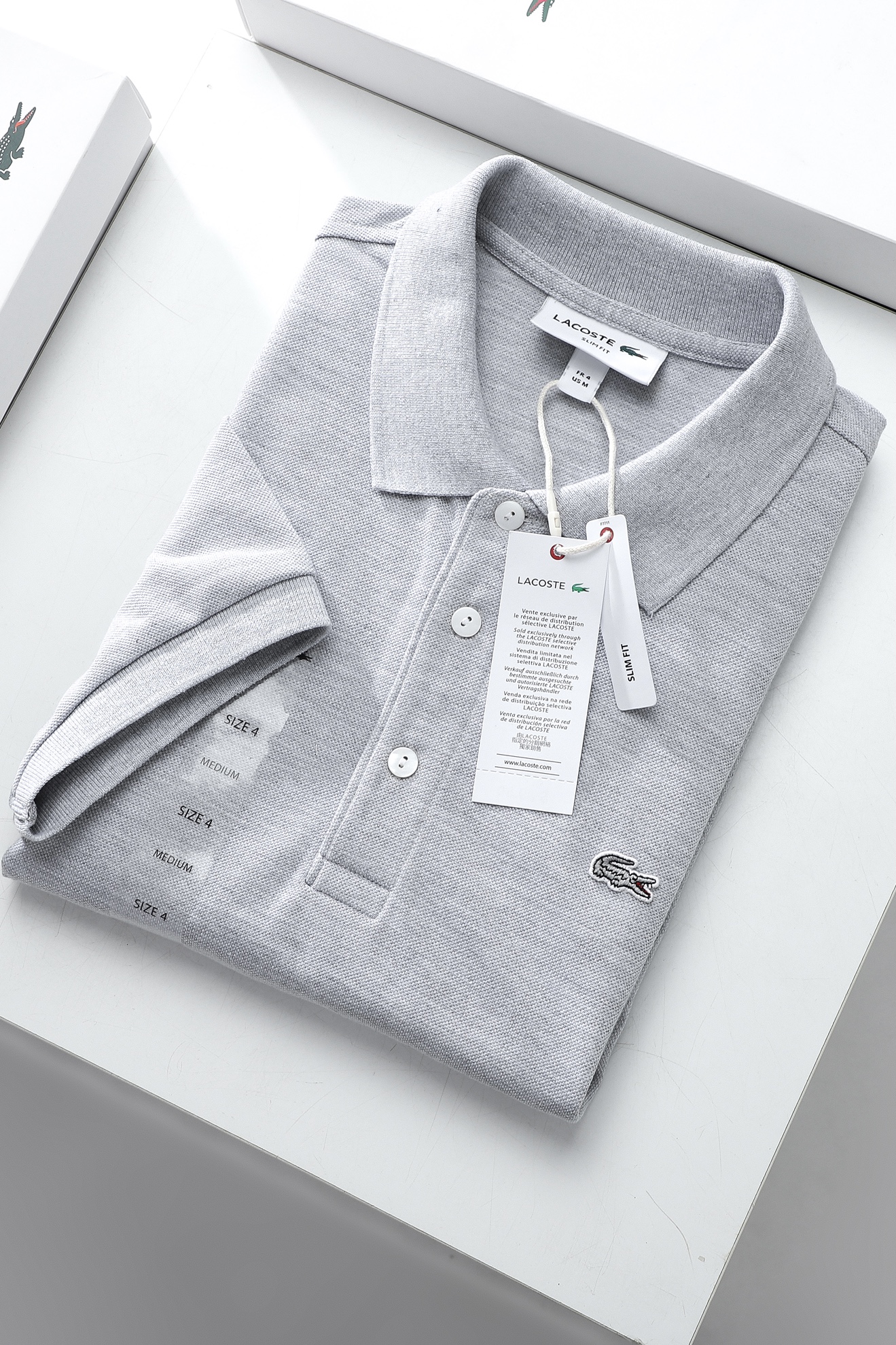 Áo polo nam LCSTE phối trơn CÁ XÁM 3 KHUY-Xám-XXL
