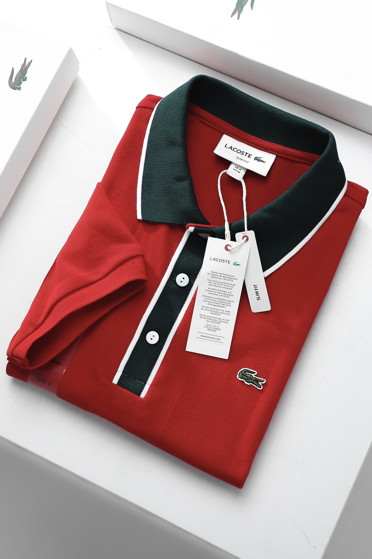 Áo polo nam LCSTE phối viền 73-Đỏ-XL