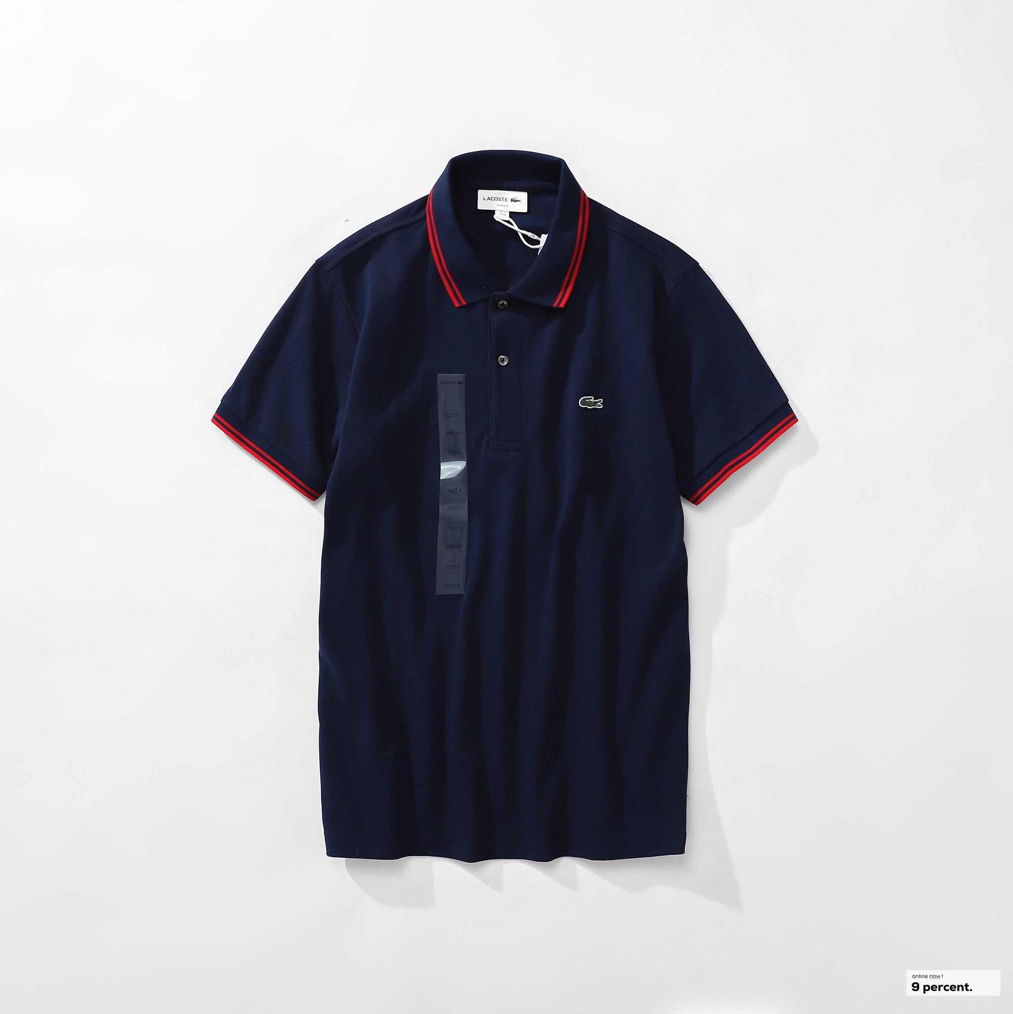 Áo polo nam LCSTE phối viền 116-Xanh navy