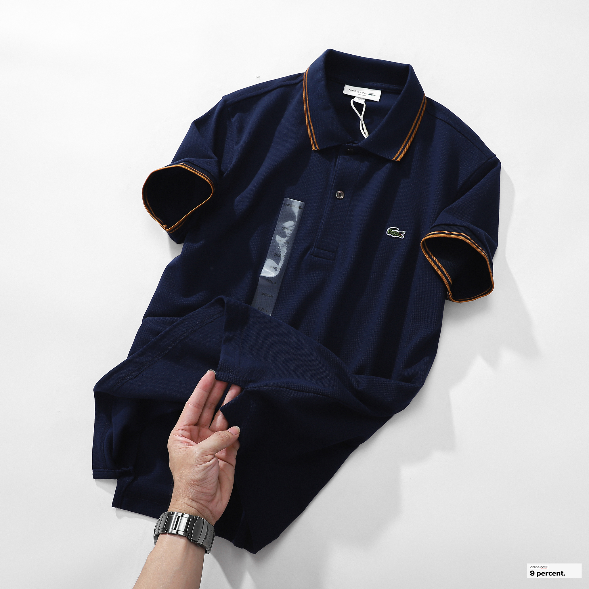 Áo polo nam LCSTE phối viền 117-Xanh navy