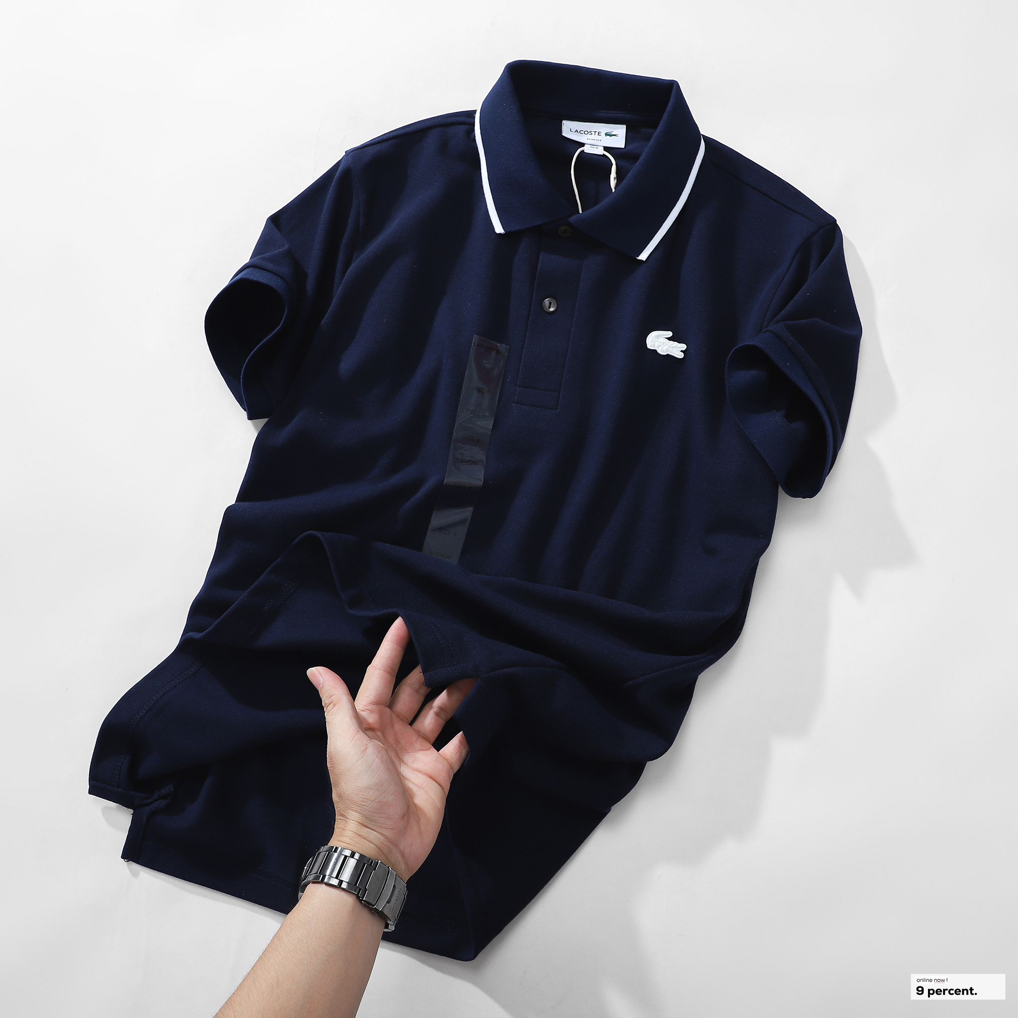 Áo polo nam LCSTE phối viền 84-Xanh navy(01)