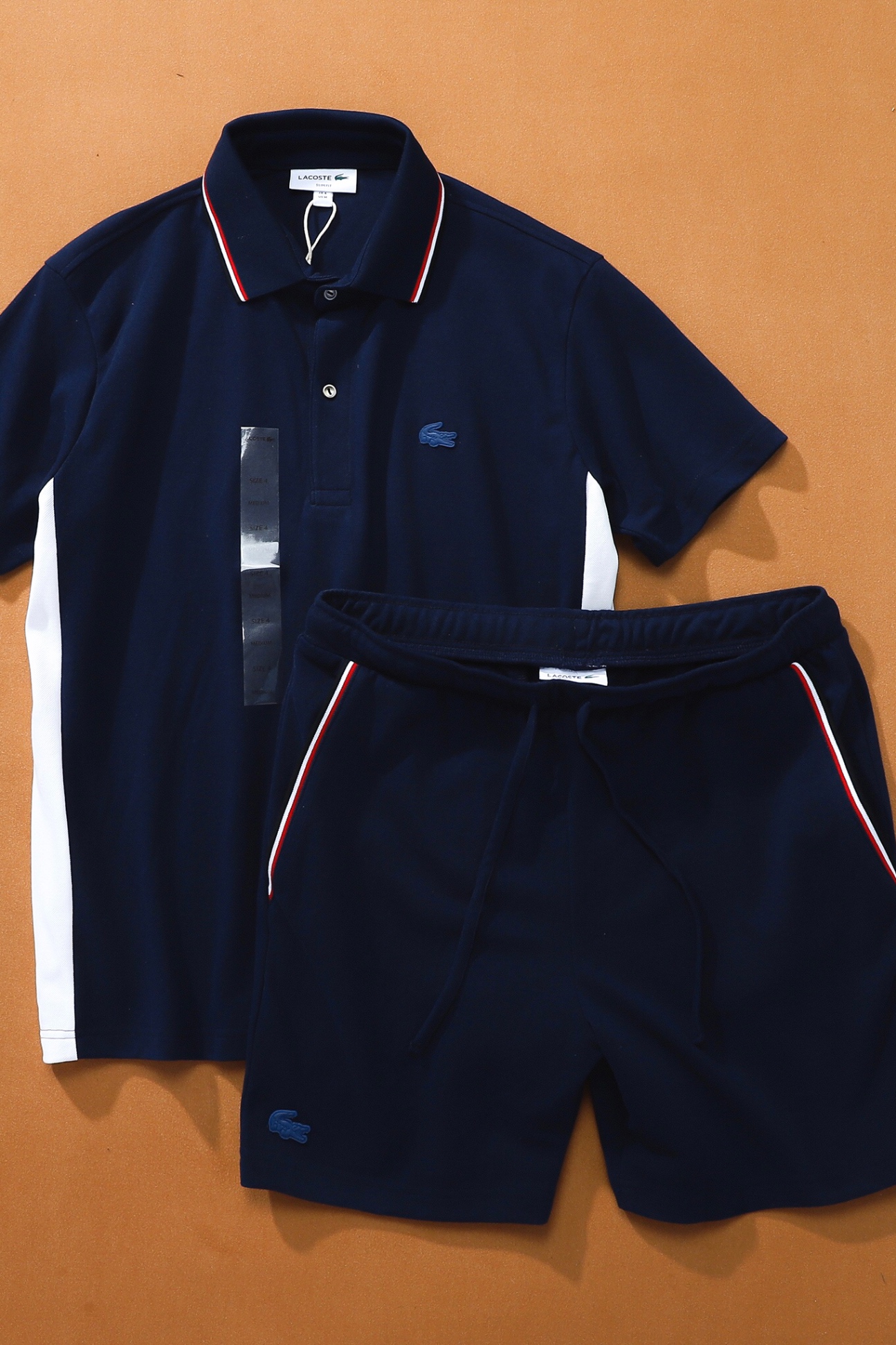 Quần short nam LCSTE phối viền túi S01-Xanh navy