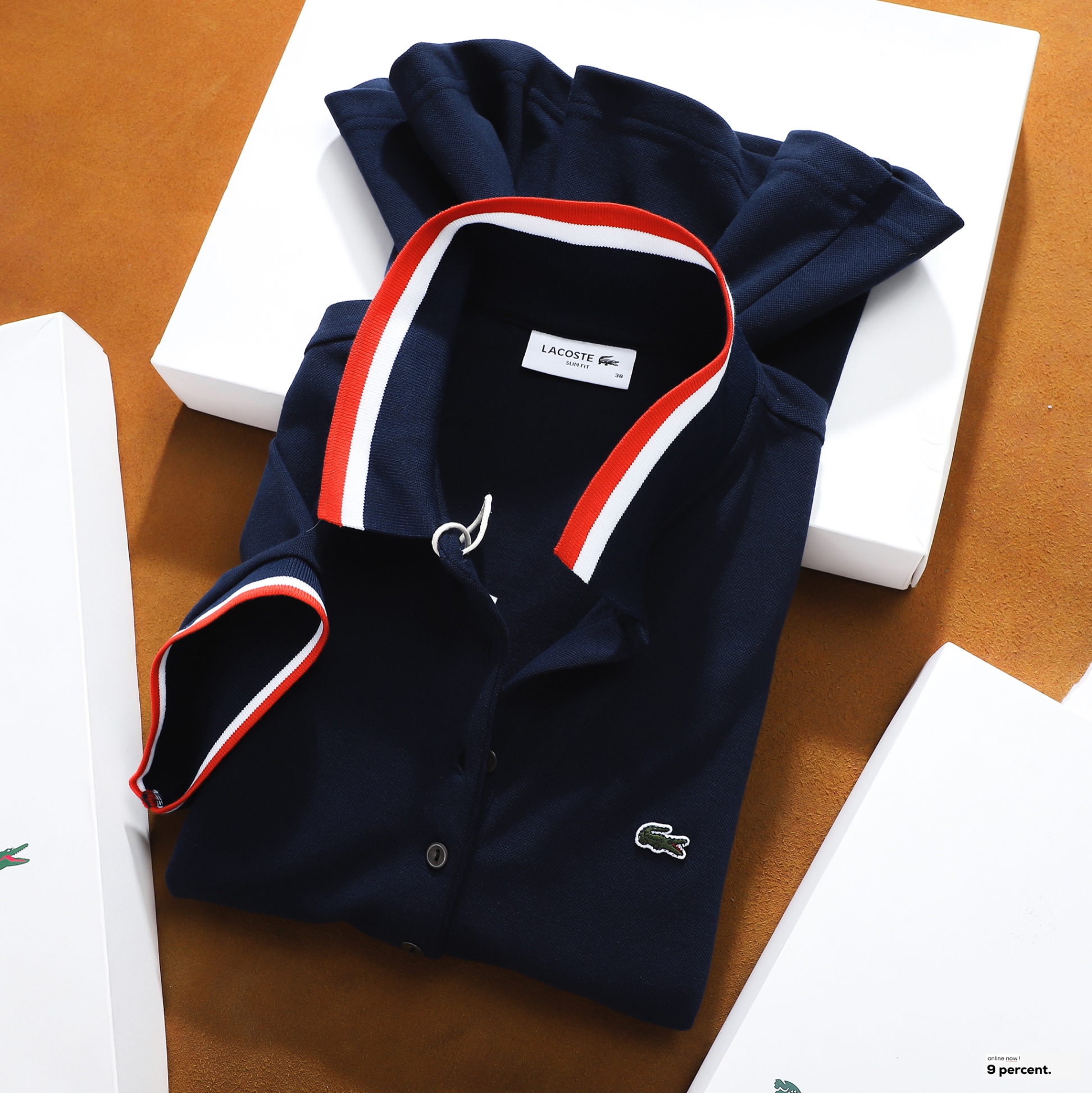 Váy polo nữ LCSTE phối viền 85-Xanh navy