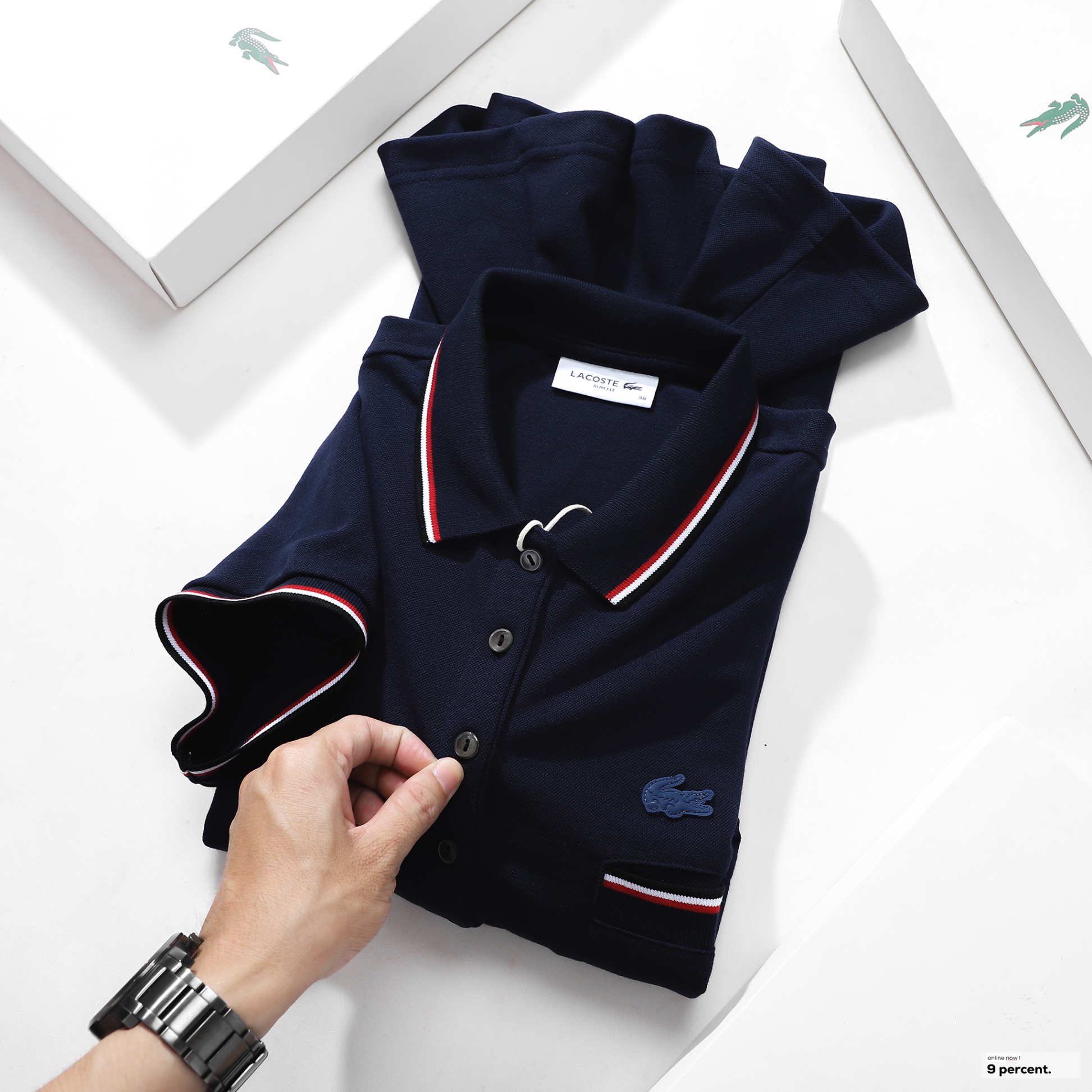 Váy polo nữ LCSTE phối viền 108-Xanh navy(01)