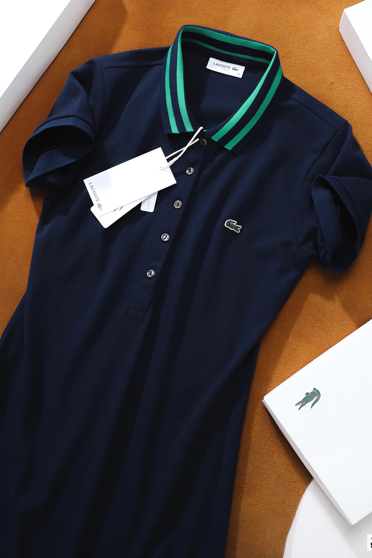 Váy polo nữ LCSTE phối viền 109-Xanh navy