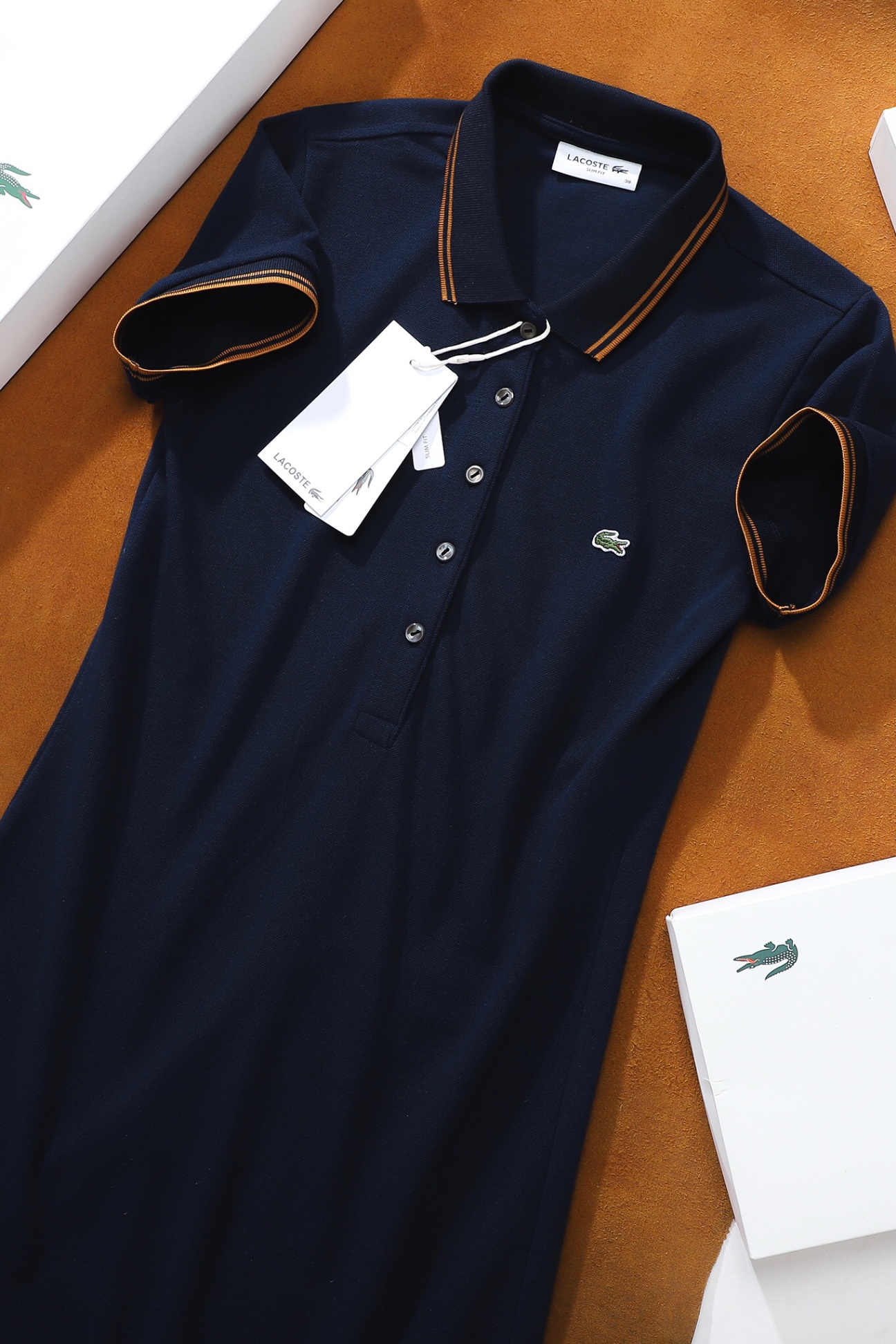 Váy polo nữ LCSTE phối viền 117-Xanh navy