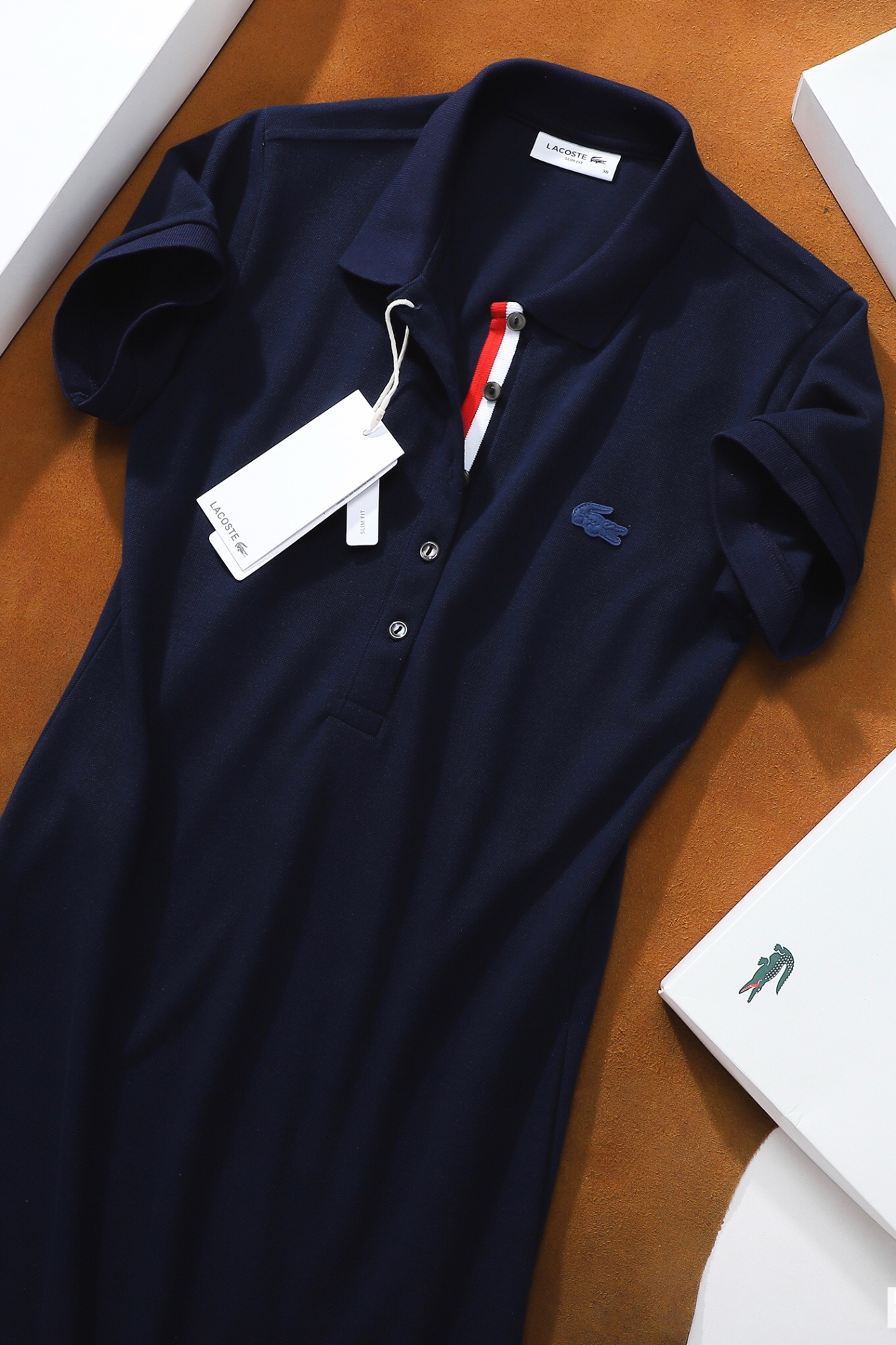 Váy polo nữ LCSTE phối viền 96-Xanh navy