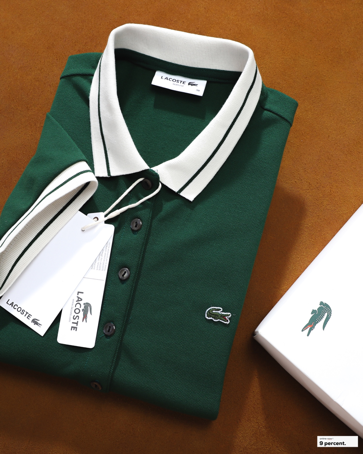 Váy polo nữ LCSTE phối viền 106-Rêu