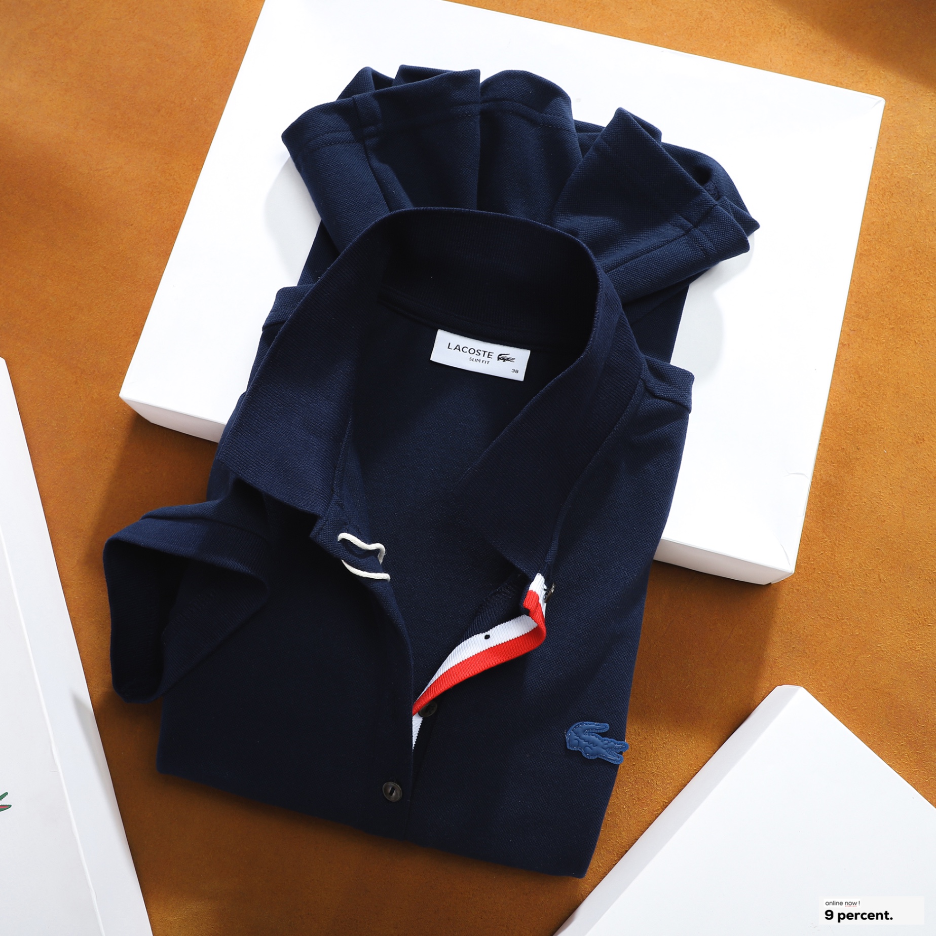 Váy polo nữ LCSTE phối viền 96-Xanh navy