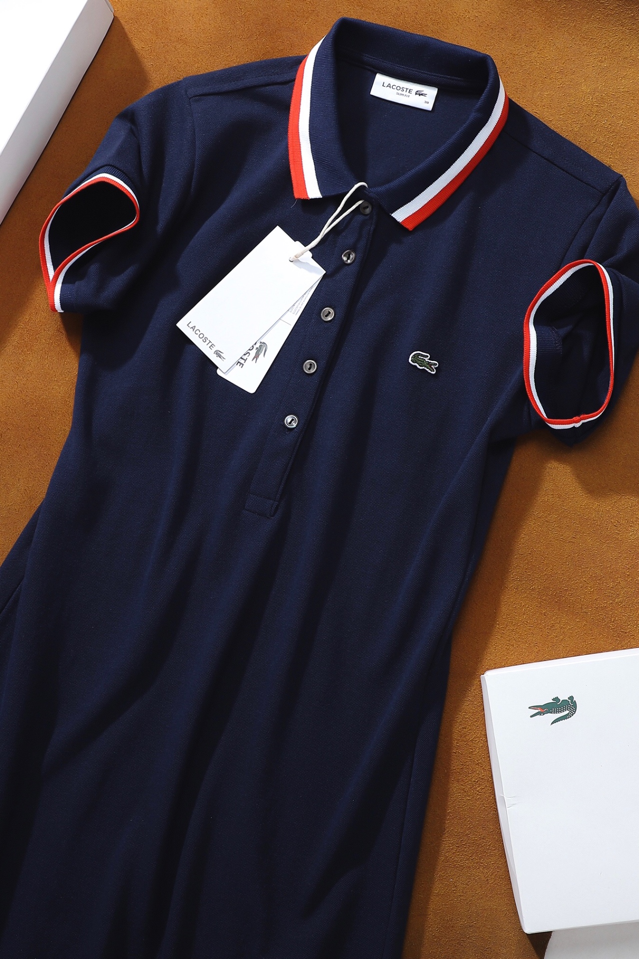 Váy polo nữ LCSTE phối viền 85-Xanh navy