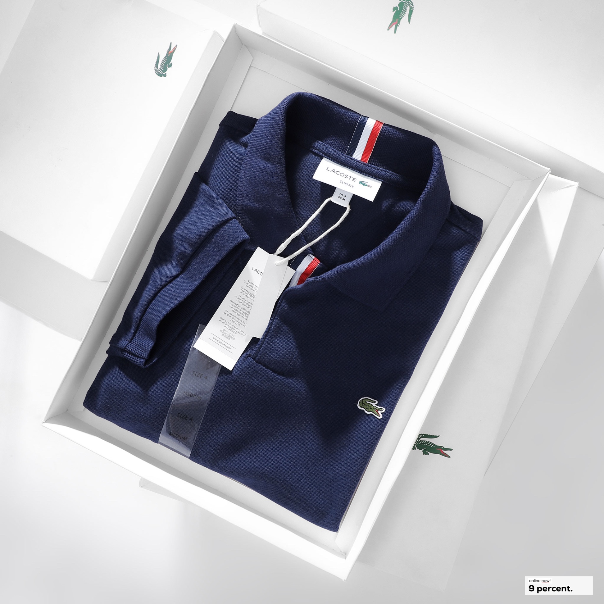 Áo polo nam LCSTE phối viền 122-Xanh navy