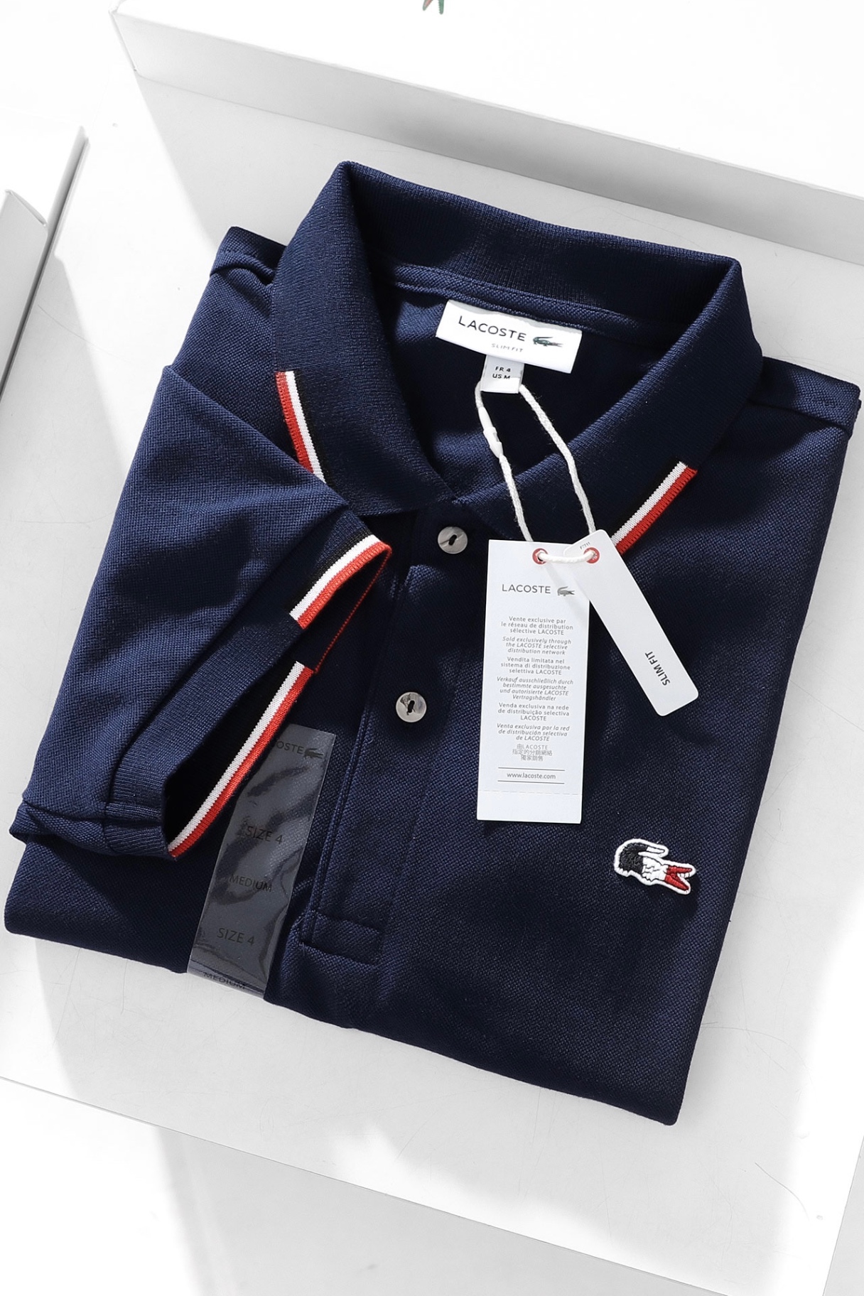 Áo polo nam LCSTE phối viền 05-Xanh navy