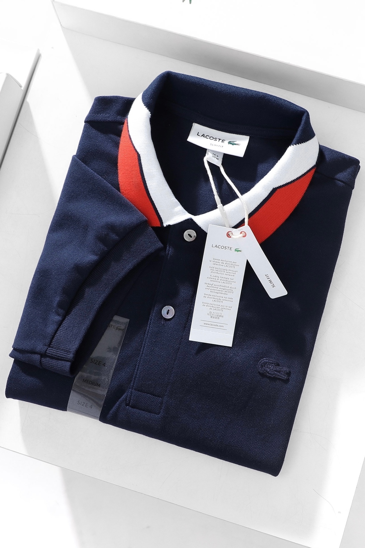 Áo polo nam LCSTE phối viền 16-Xanh navy