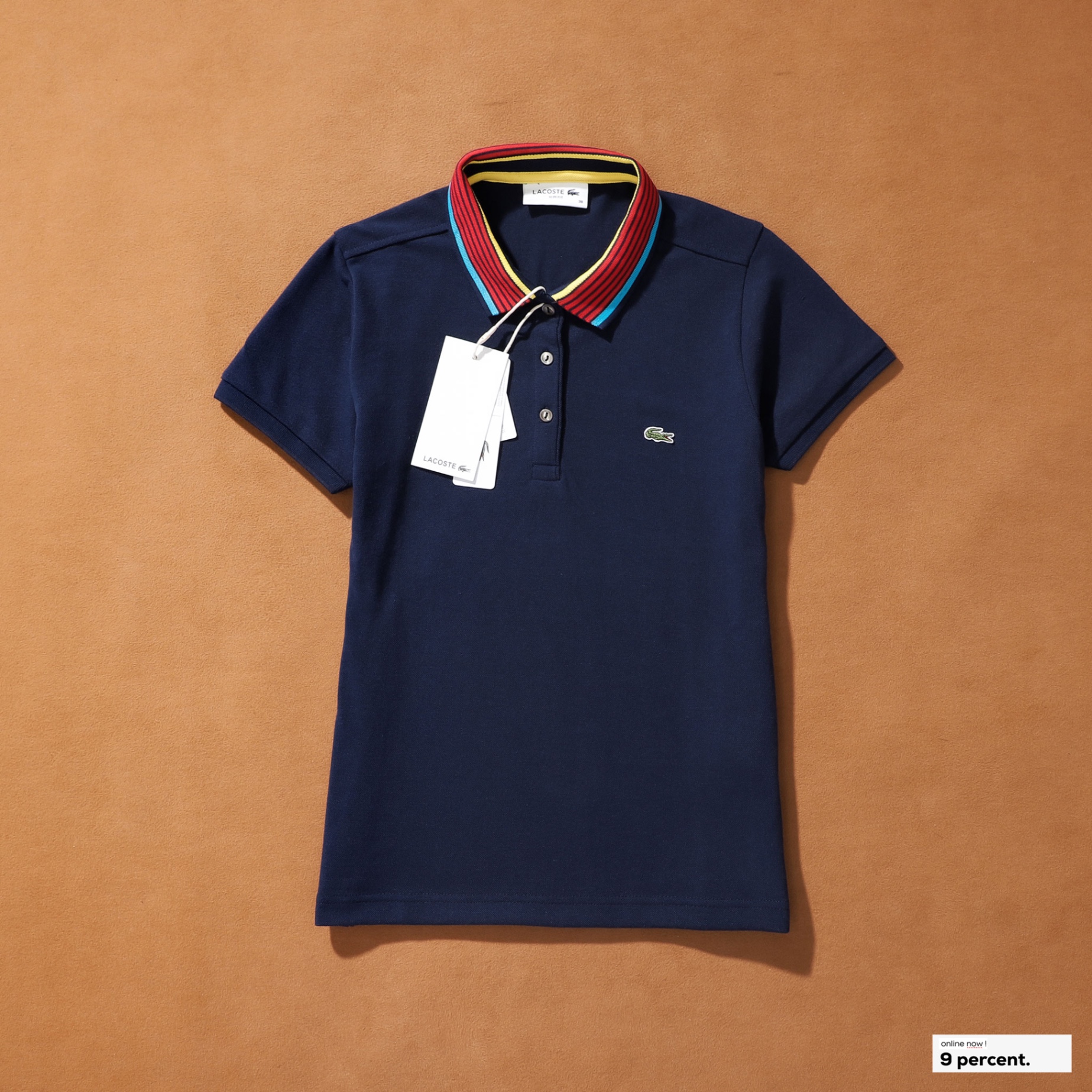 Áo polo nữ LCSTE phối viền 31-Xanh navy