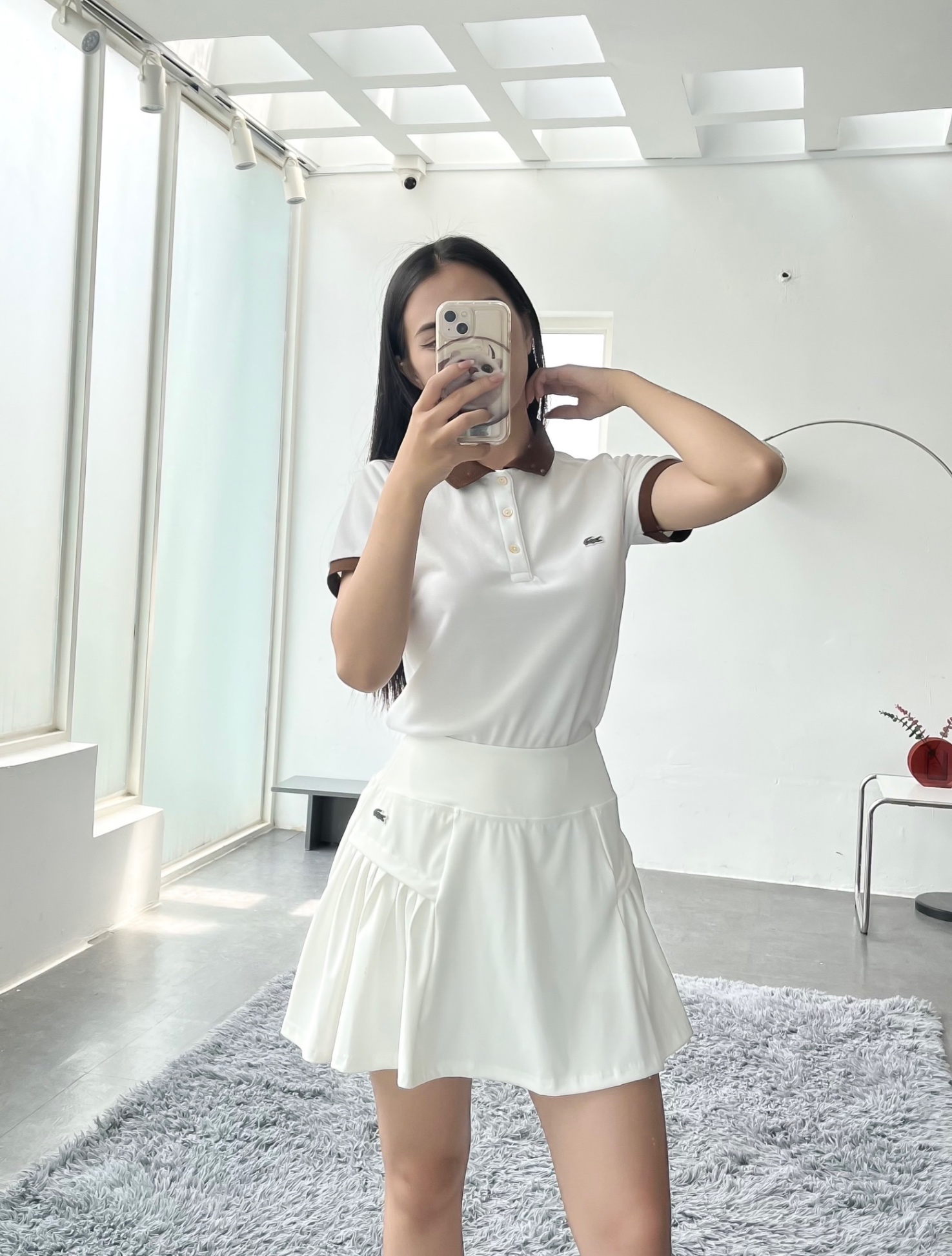Váy trắng ngắn nơ ngực JAMIE – Hizu Dress Up