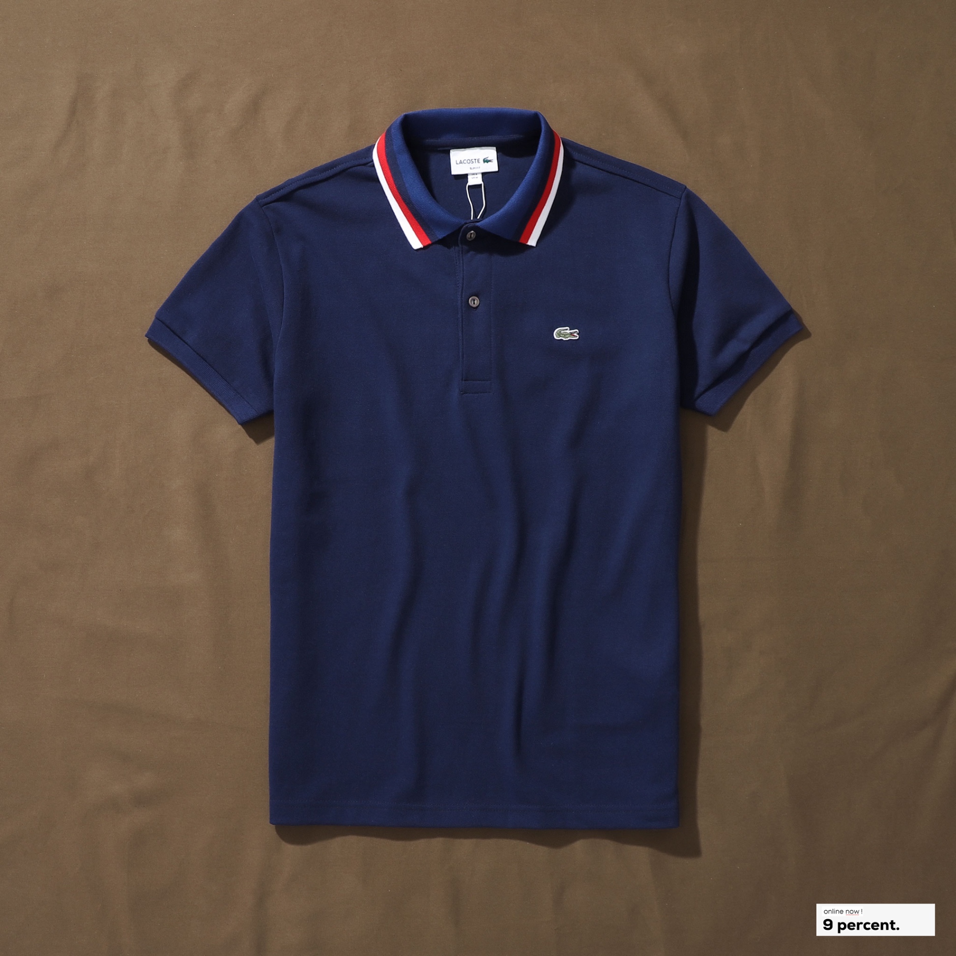 Áo polo nam LCSTE phối viền 144-Xanh navy