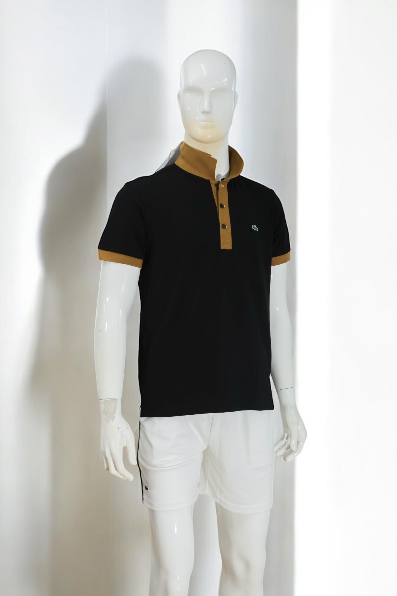 Áo polo nam LCSTE phối viền 179-Đen