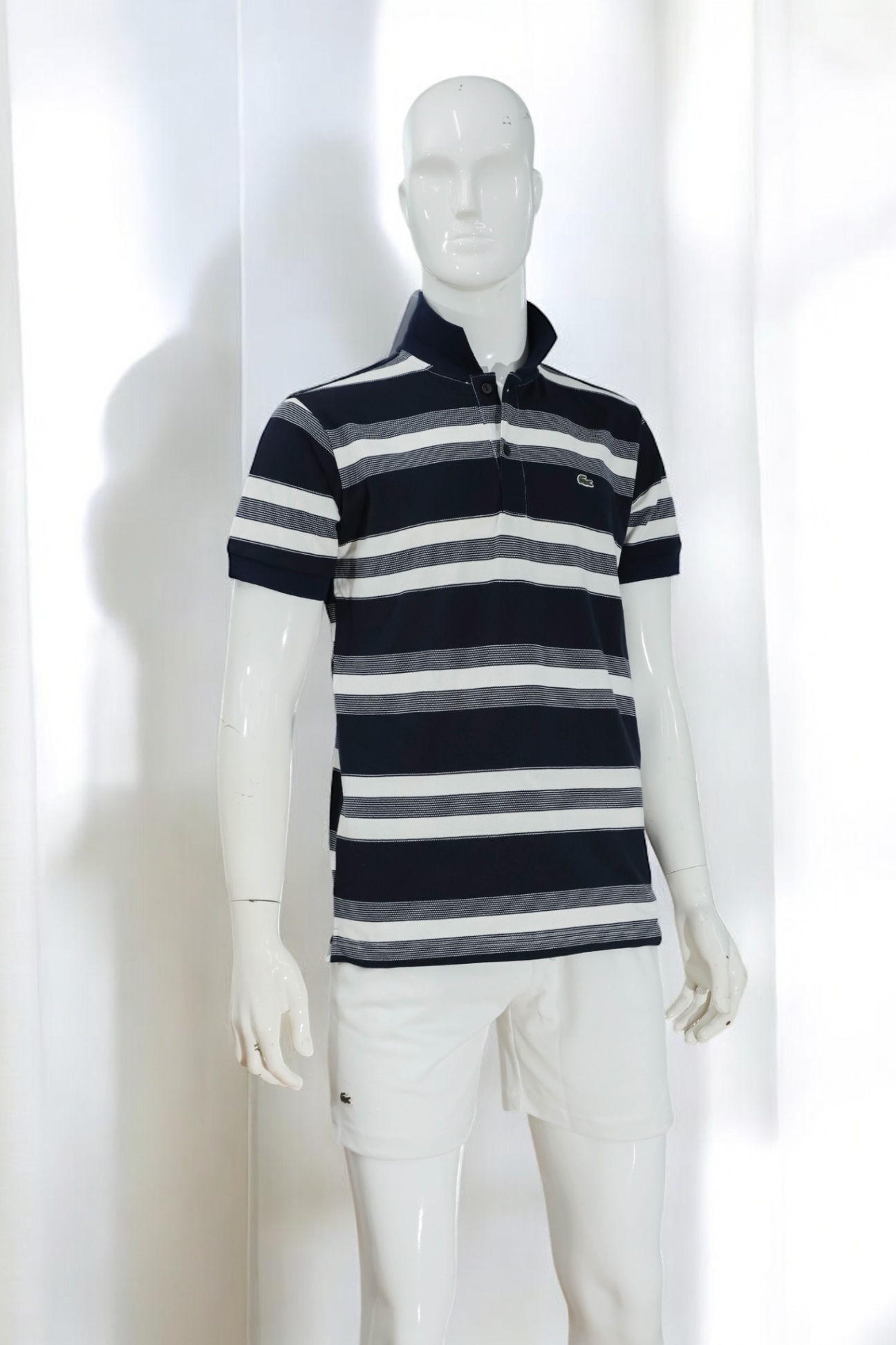 Áo polo nam LCSTE phối họa tiết T67-Xanh navy