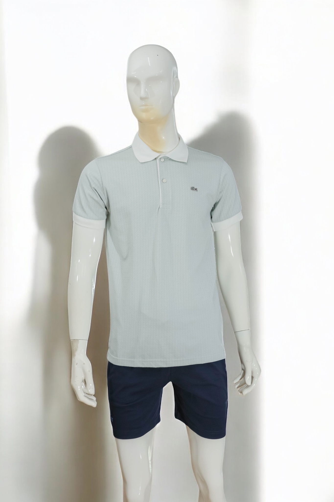 Áo polo nam LCSTE phối họa tiết T68-Xanh da trời