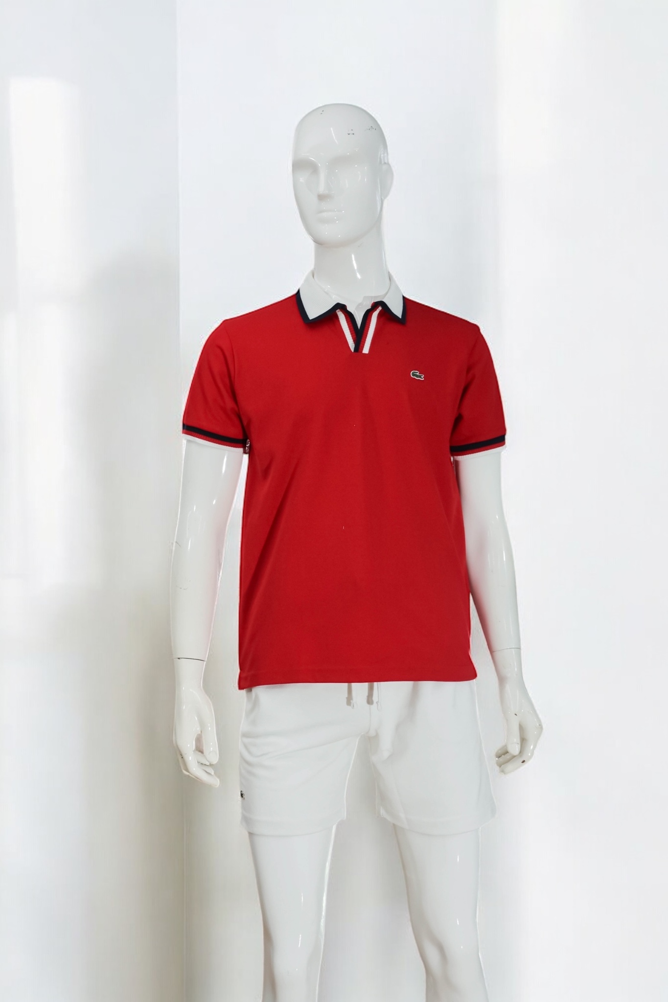 Áo polo nam LCSTE phối viền 176-Đỏ