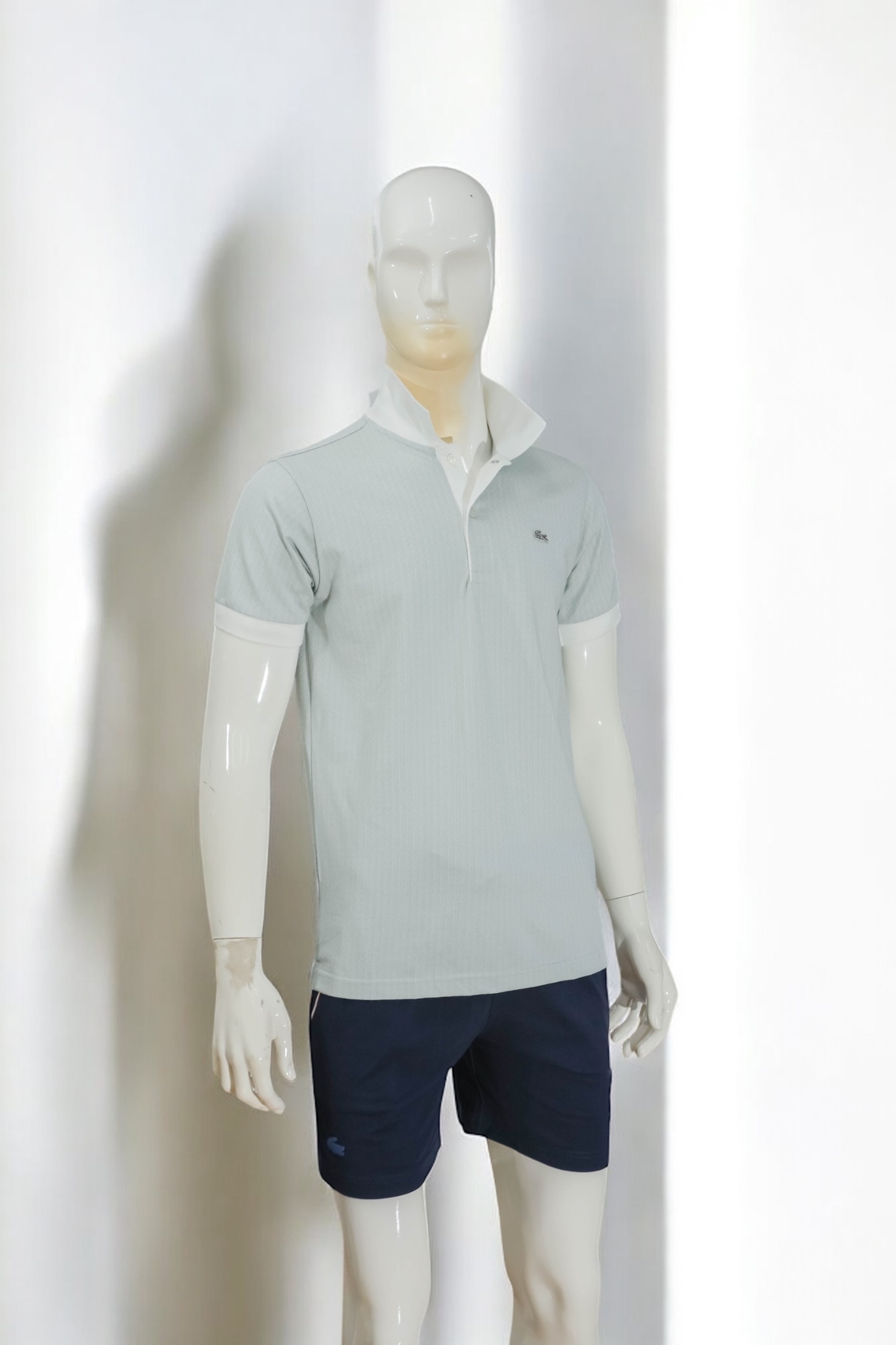 Áo polo nam LCSTE phối họa tiết T68-Xanh da trời