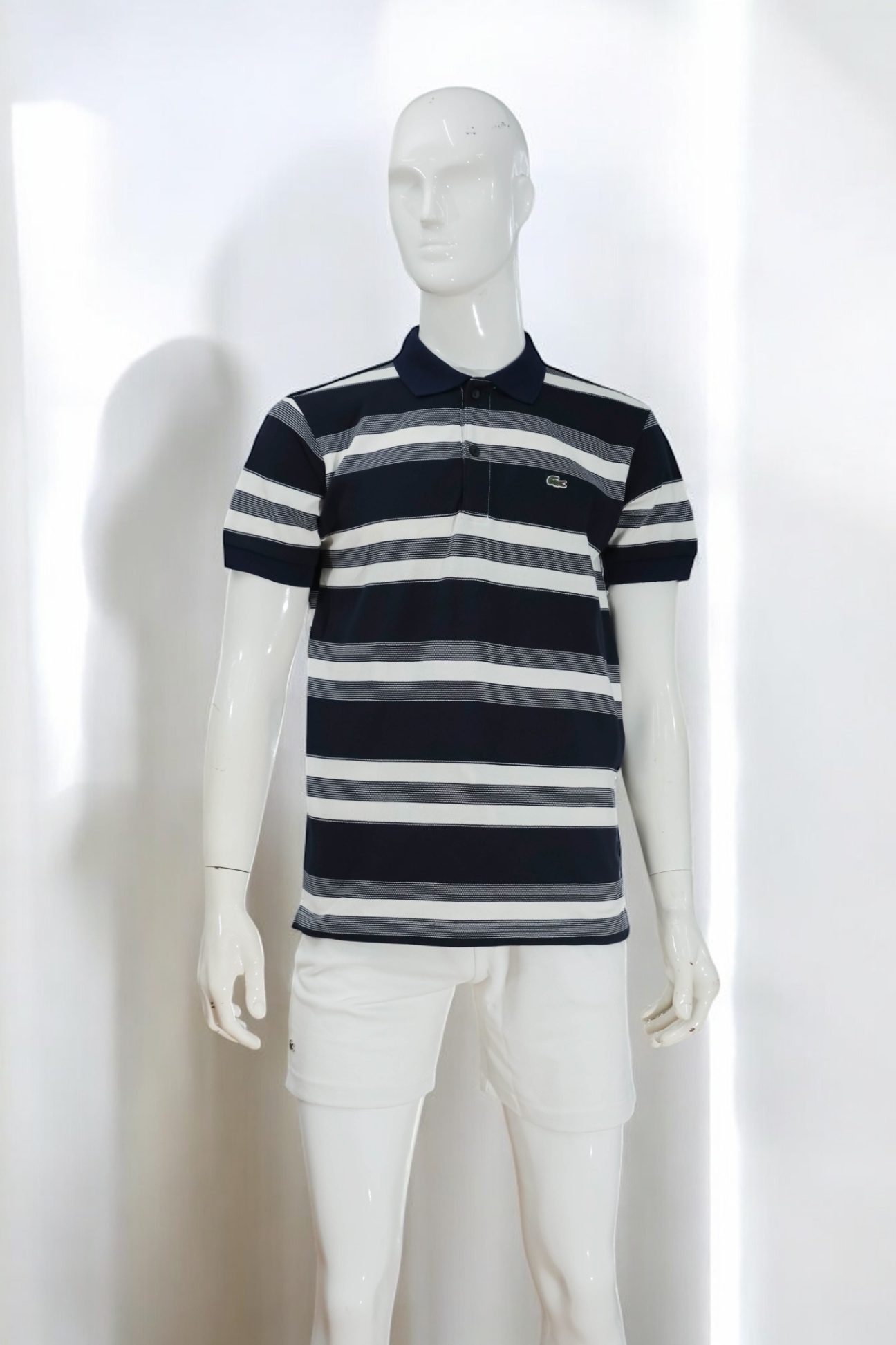 Áo polo nam LCSTE phối họa tiết T67-Xanh navy