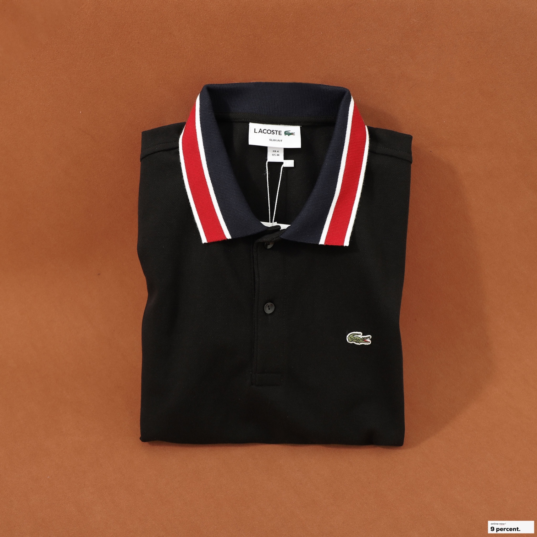 Áo polo nam LCSTE phối viền 183-Đen