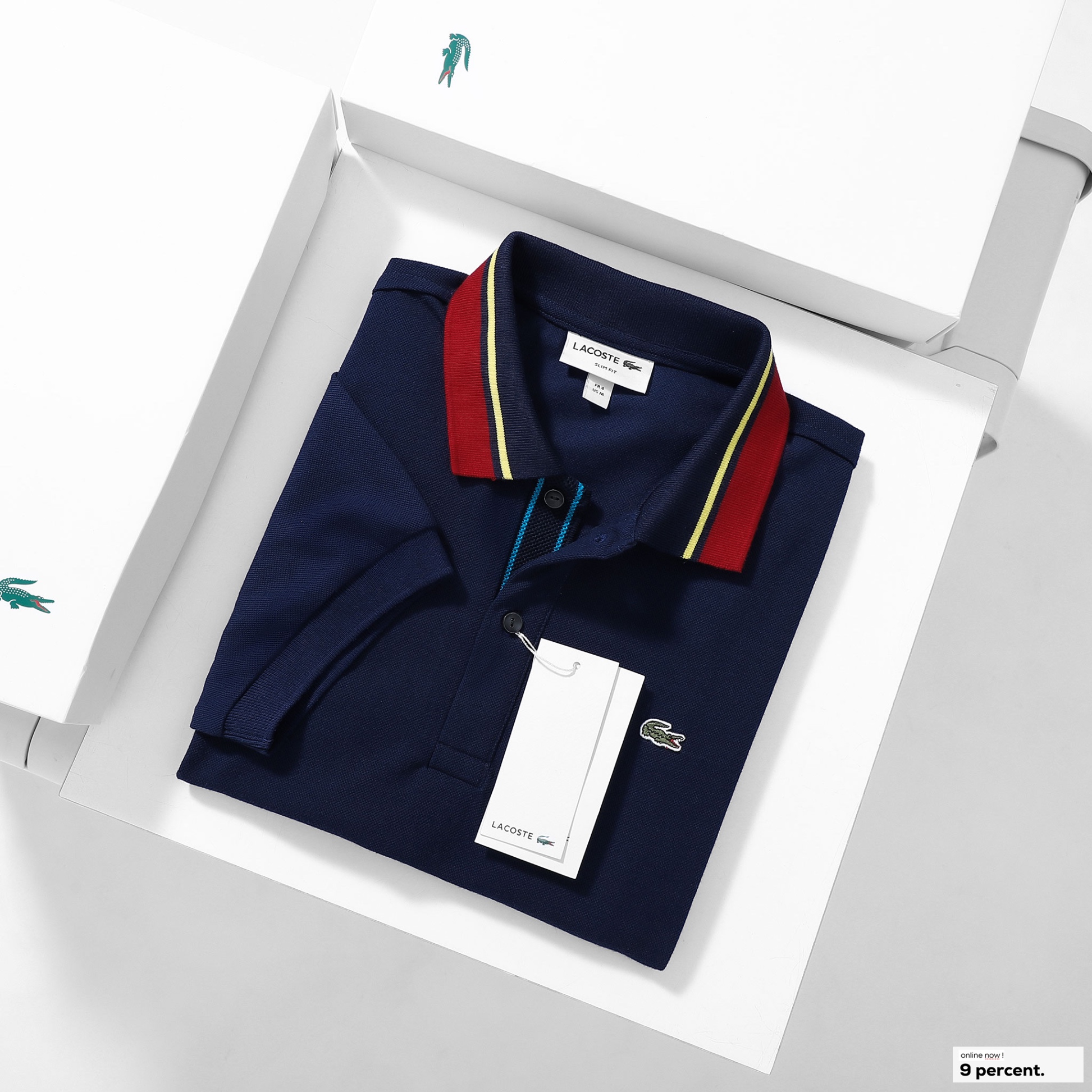 Áo polo nam LCSTE phối viền 190-Xanh navy