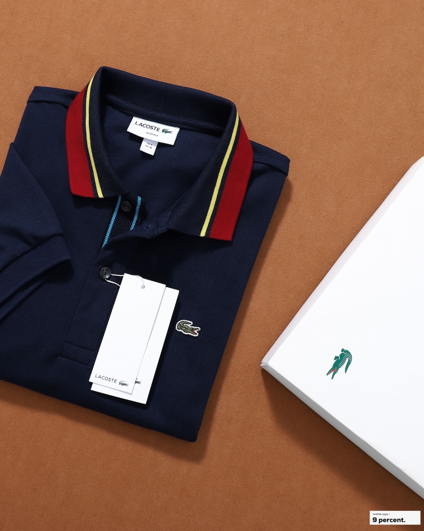 Áo polo nam LCSTE phối viền 190-Xanh navy