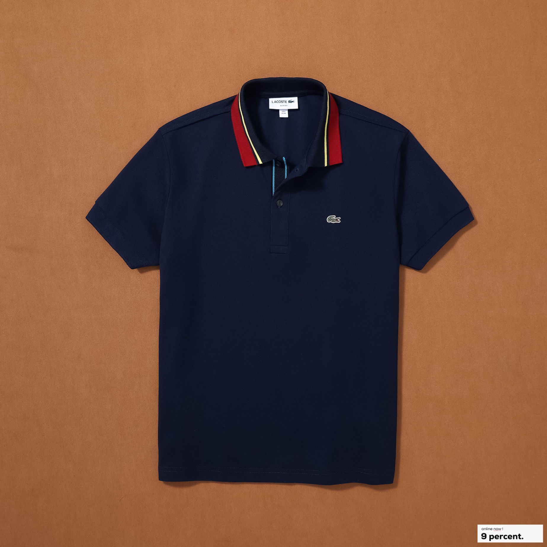 Áo polo nam LCSTE phối viền 190-Xanh navy