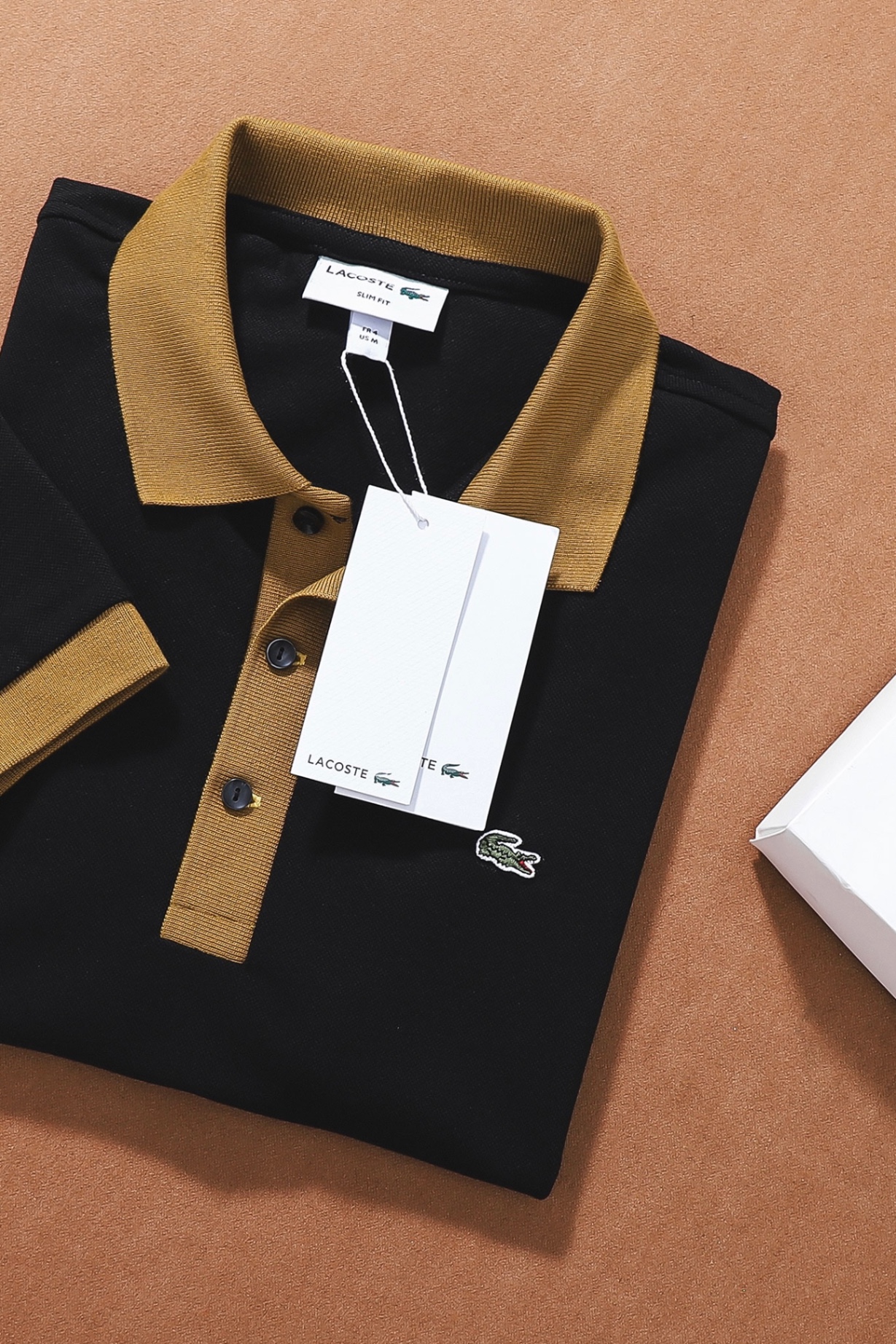 Áo polo nam LCSTE phối viền 179-Đen